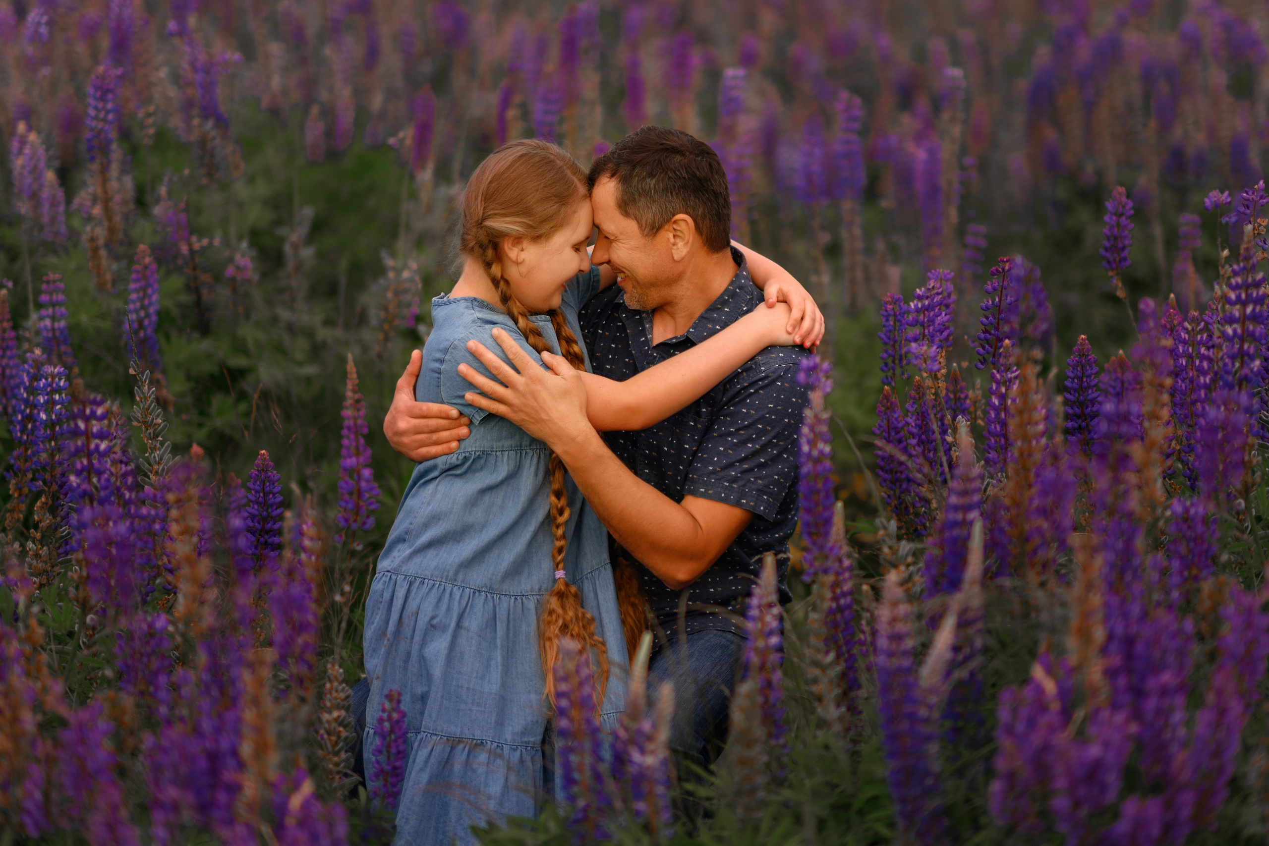 Field of lupines. Wedding & portrait photography in the Seattle Area. Helen Michelle photographer