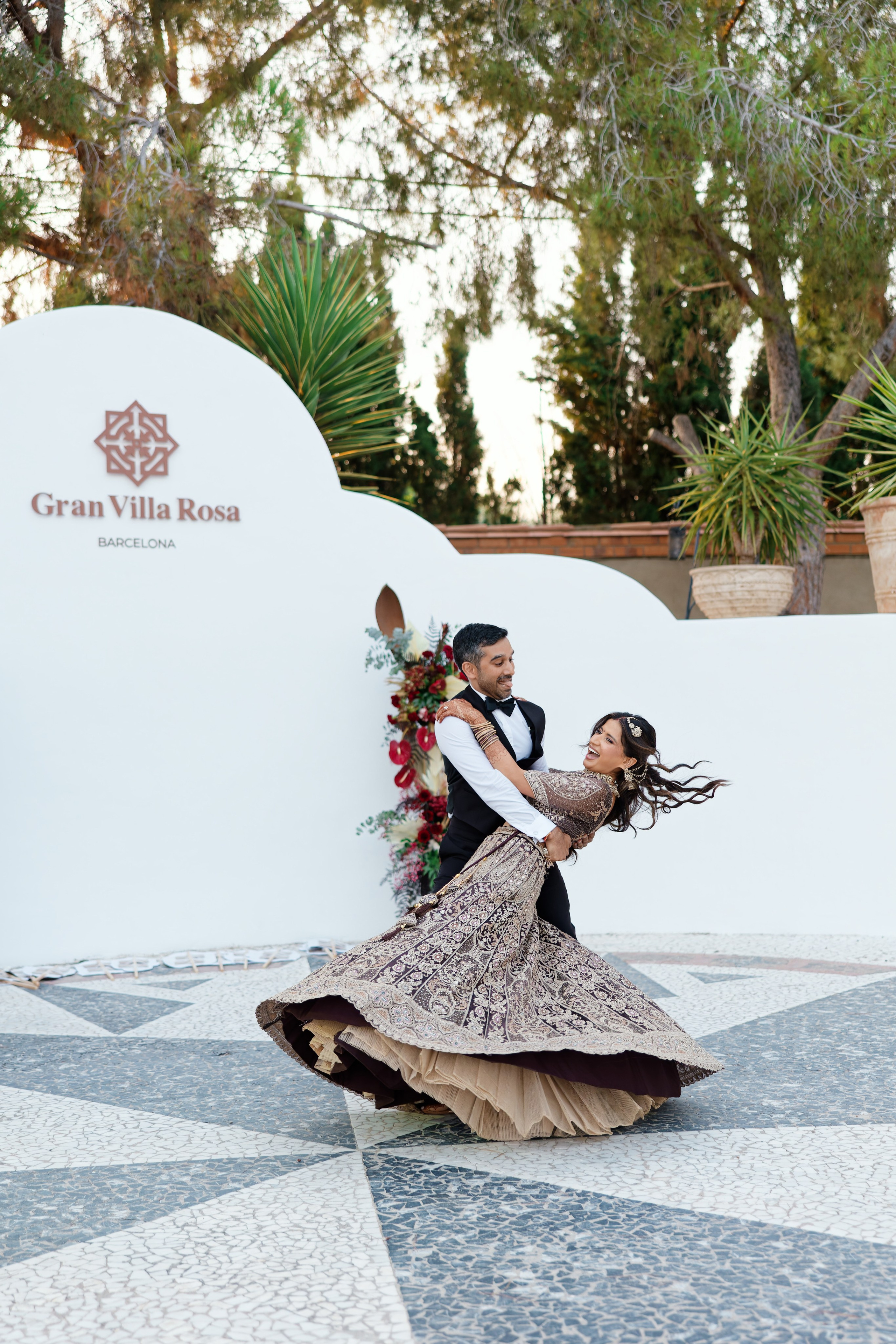 Indian wedding at Gran Villa Rosa, Barcelona