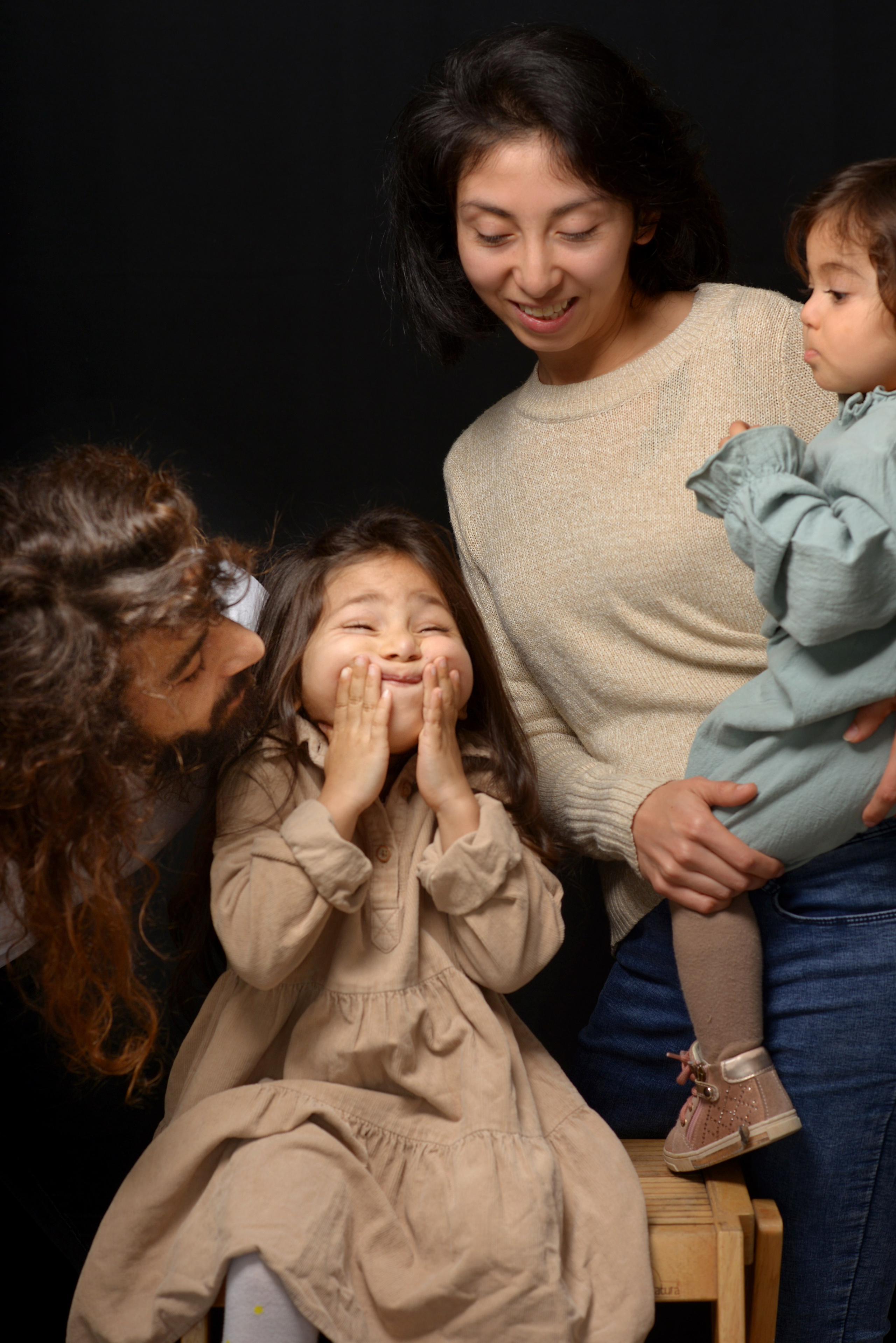 Portrait mother and daughter