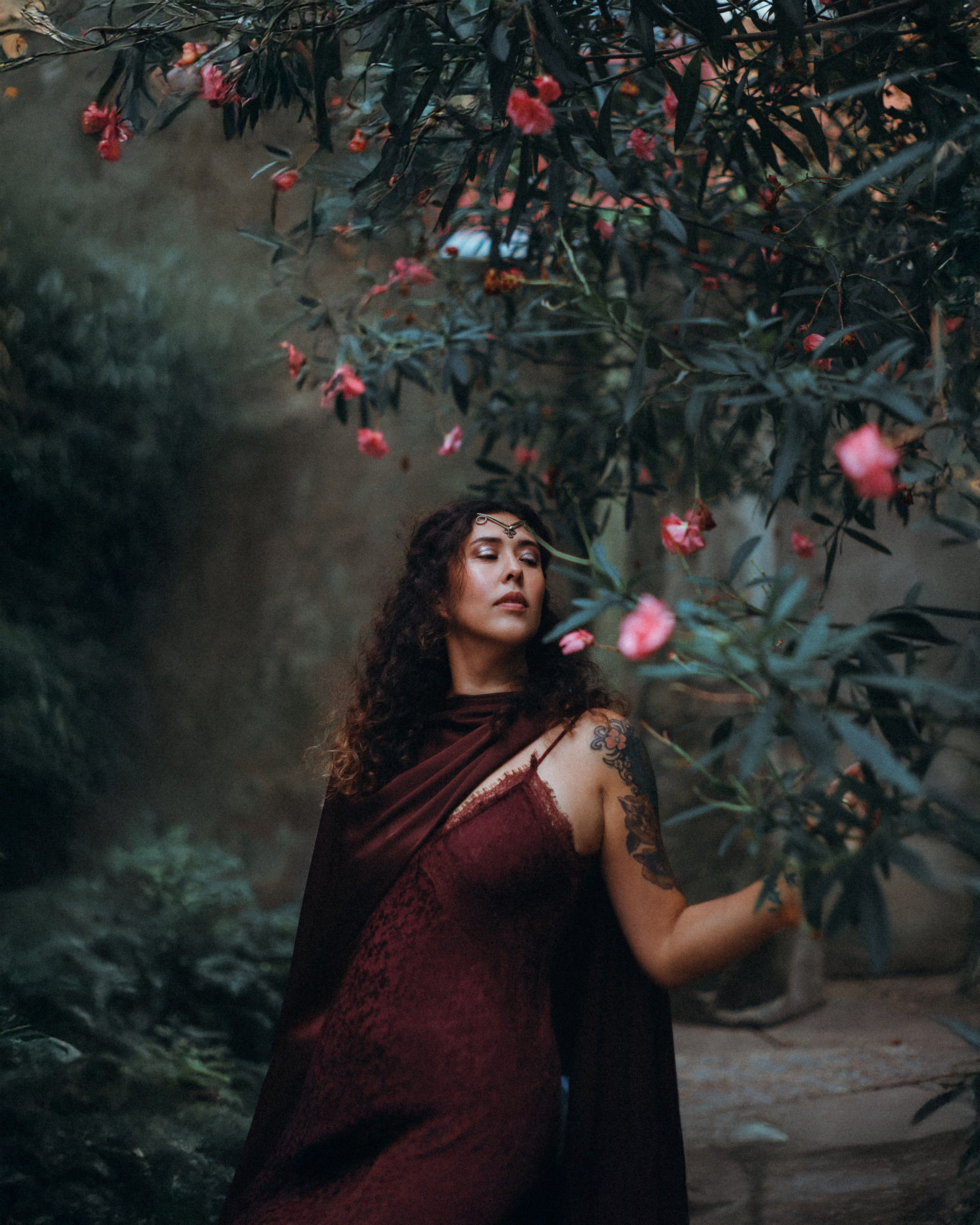 Fairy in Medieval Ruins Photoshoot. Moth & Moss Photography