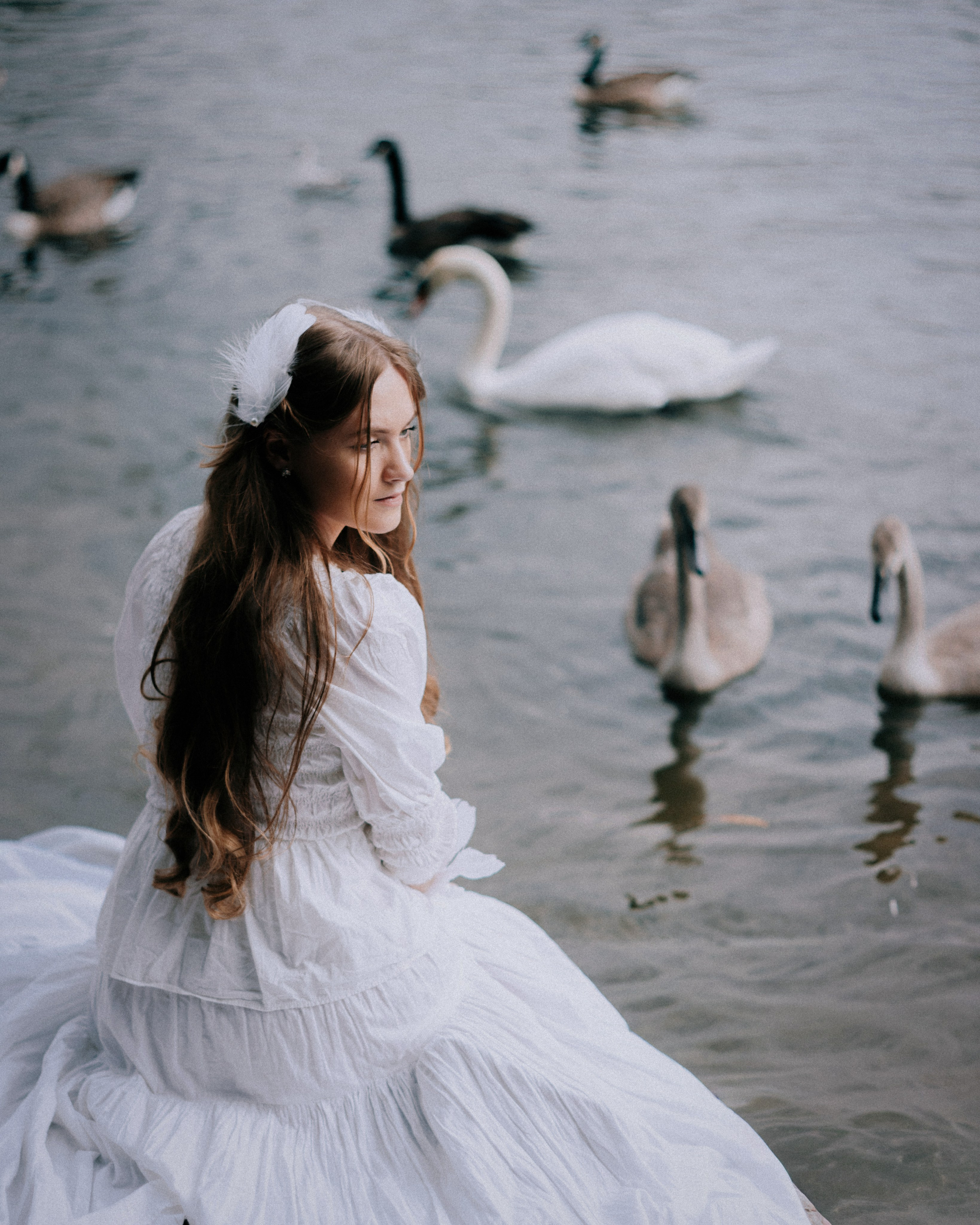 Swan Princess Portrait Photoshoot in London. Moth & Moss Photography