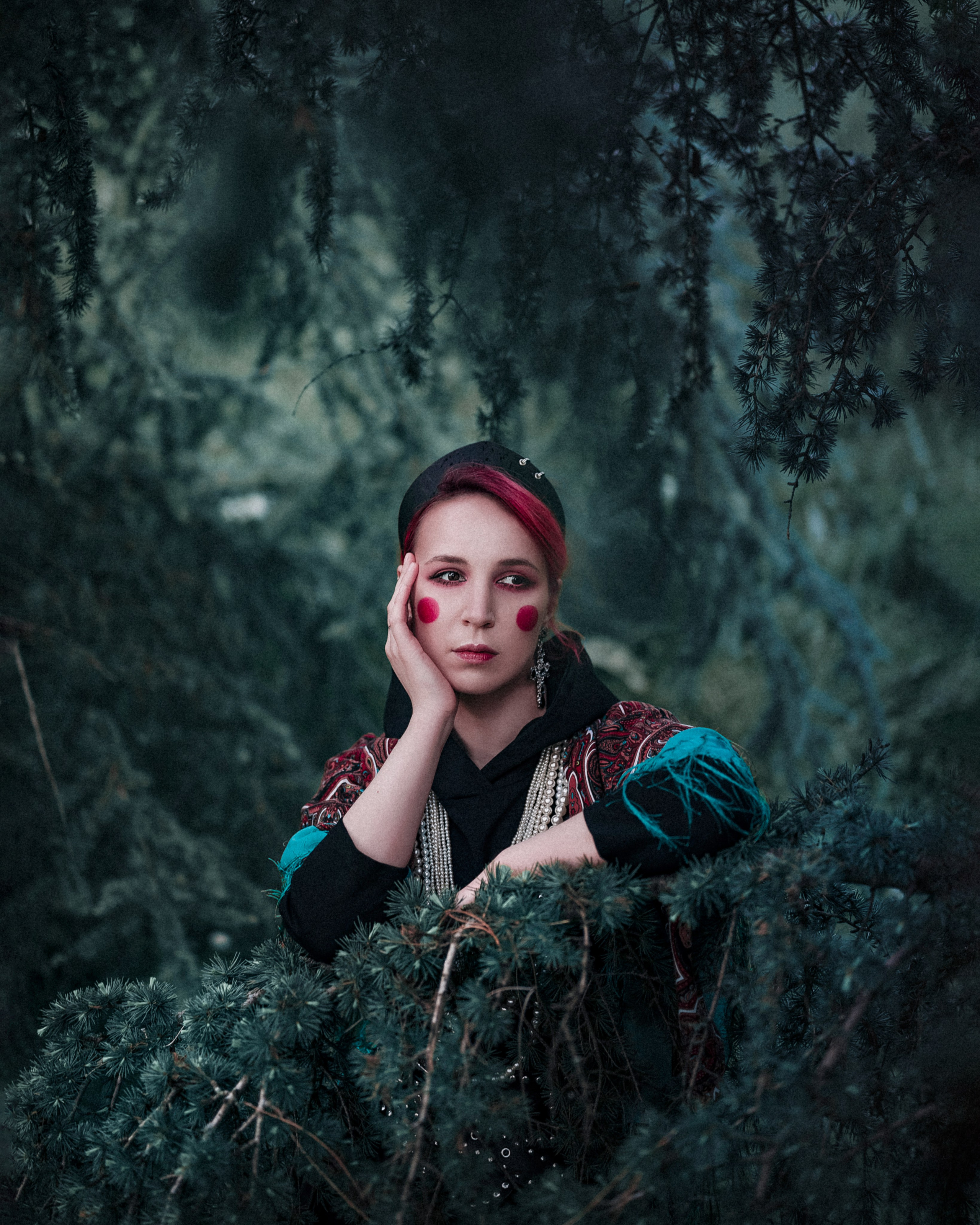 Dark Slavic Fairy-tale in Fir Trees. Moth & Moss Photography