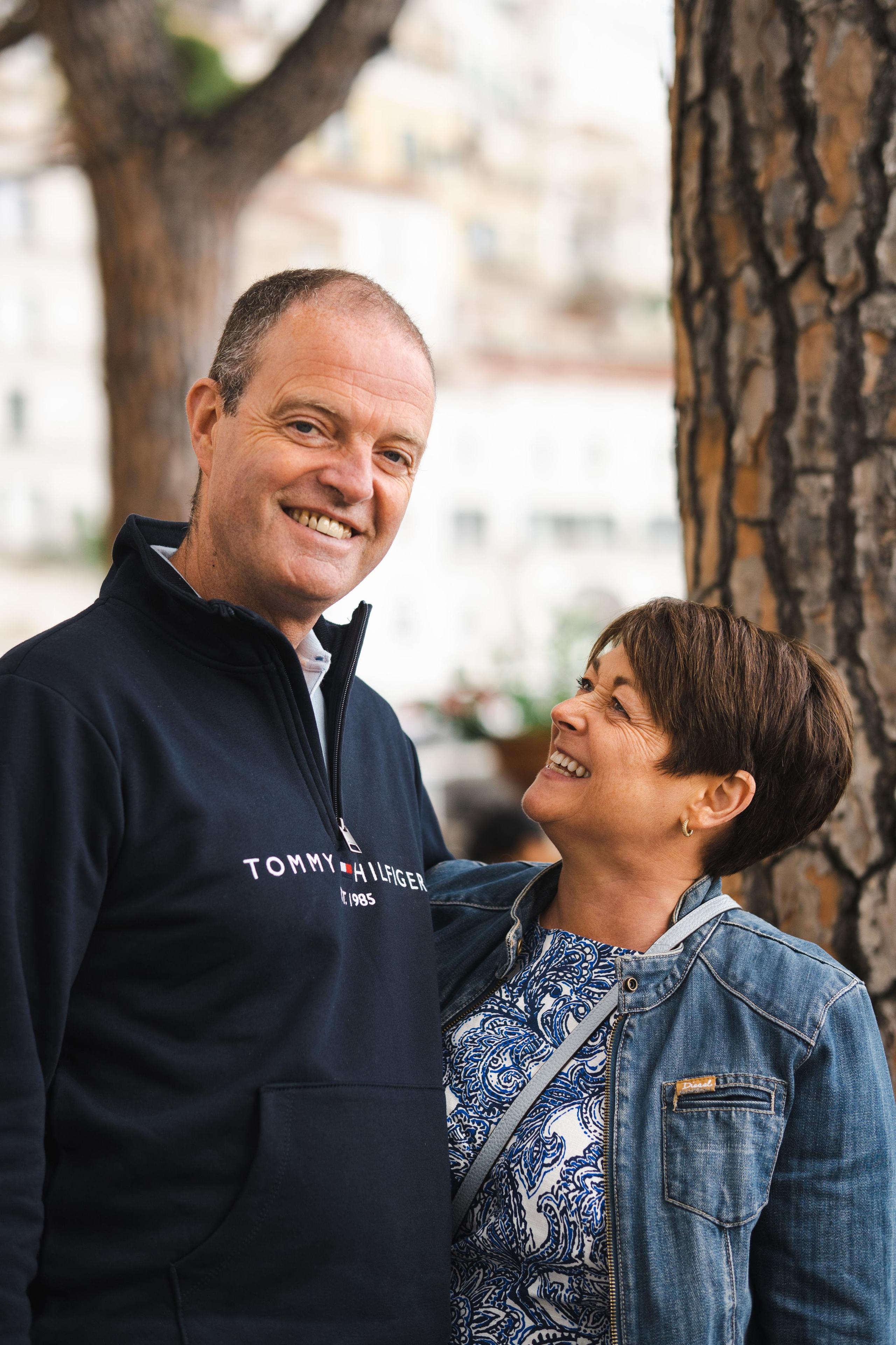 Woman adoring her husband