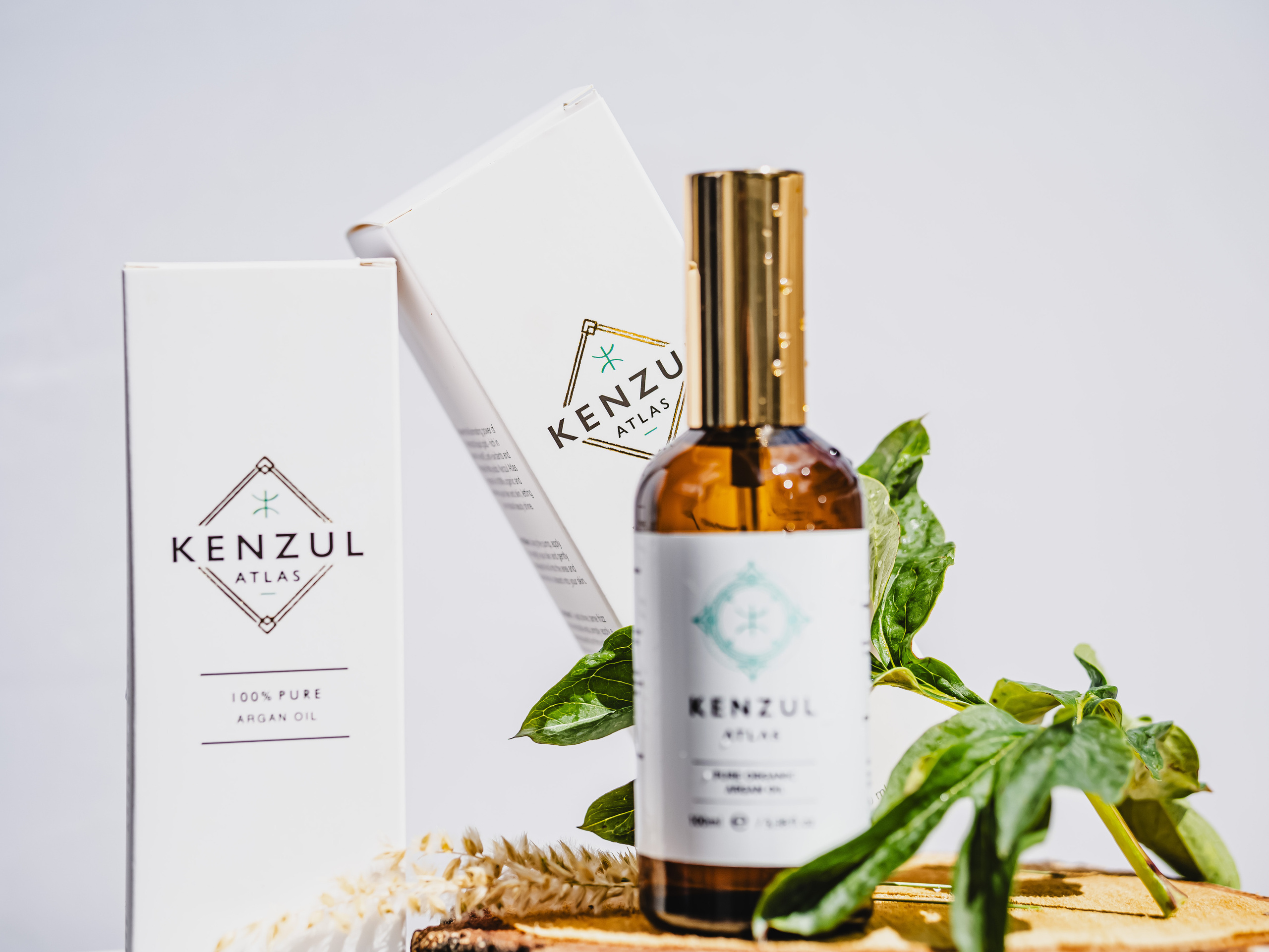 white skin care argan oil bottle