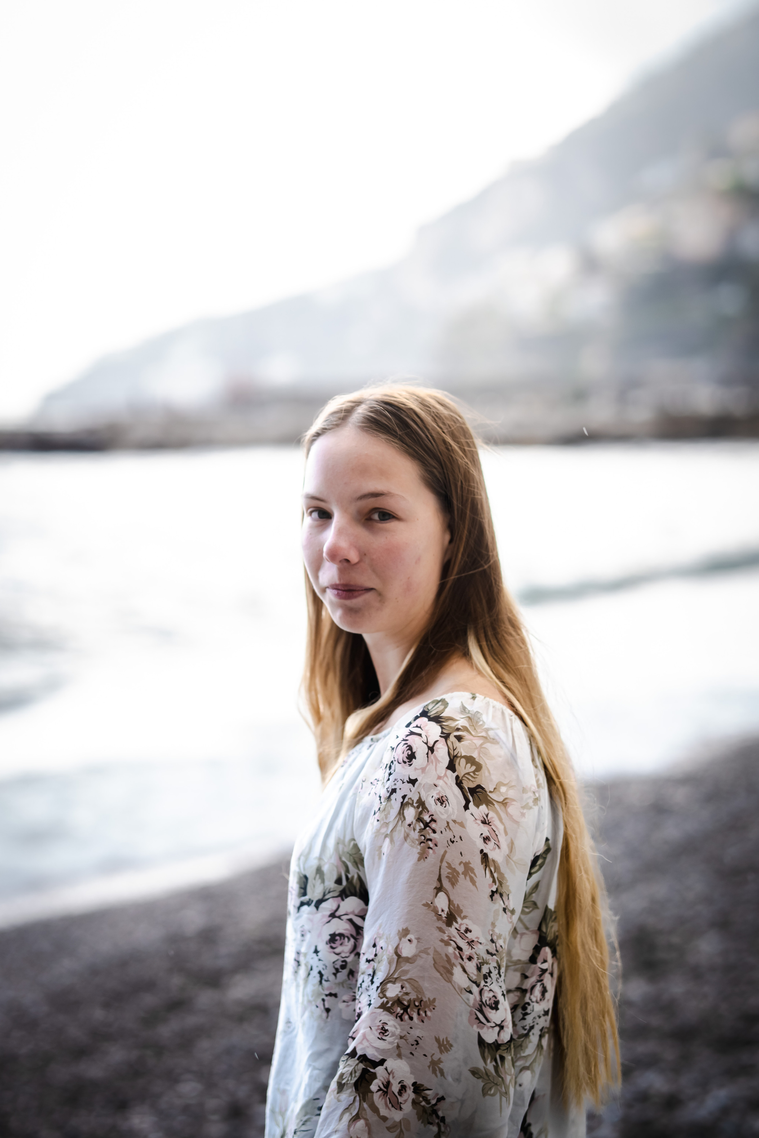 American woman in Amalfi