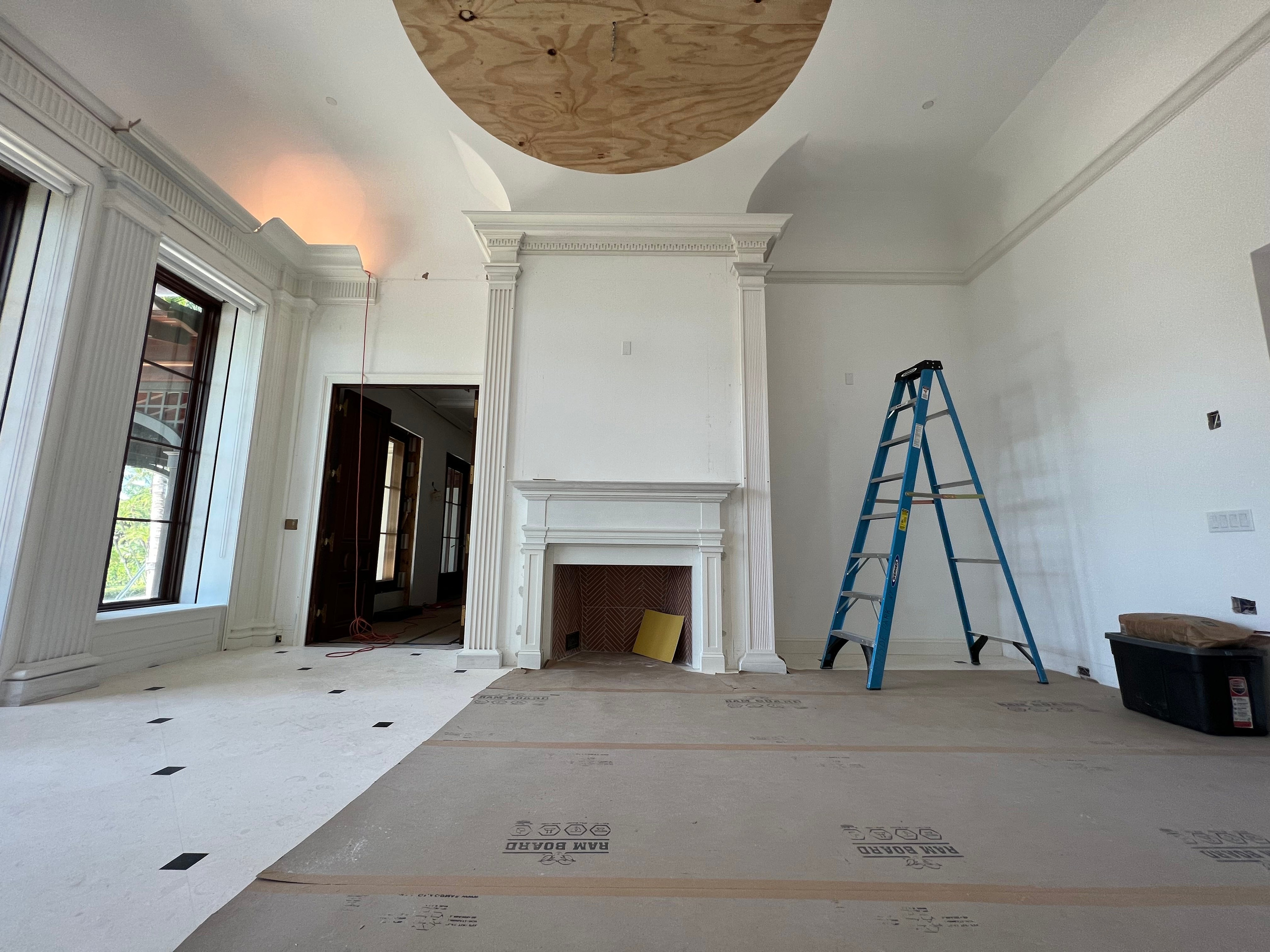 Jupiter Island, Florida. Plaster molding