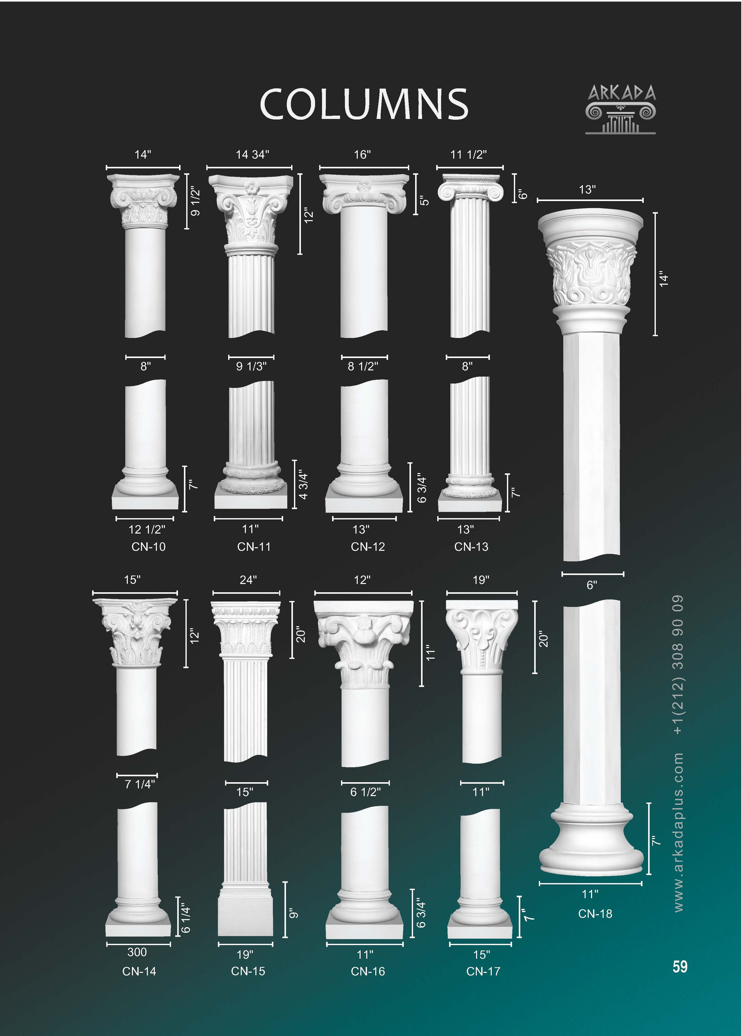 Catalog pages. Plaster molding