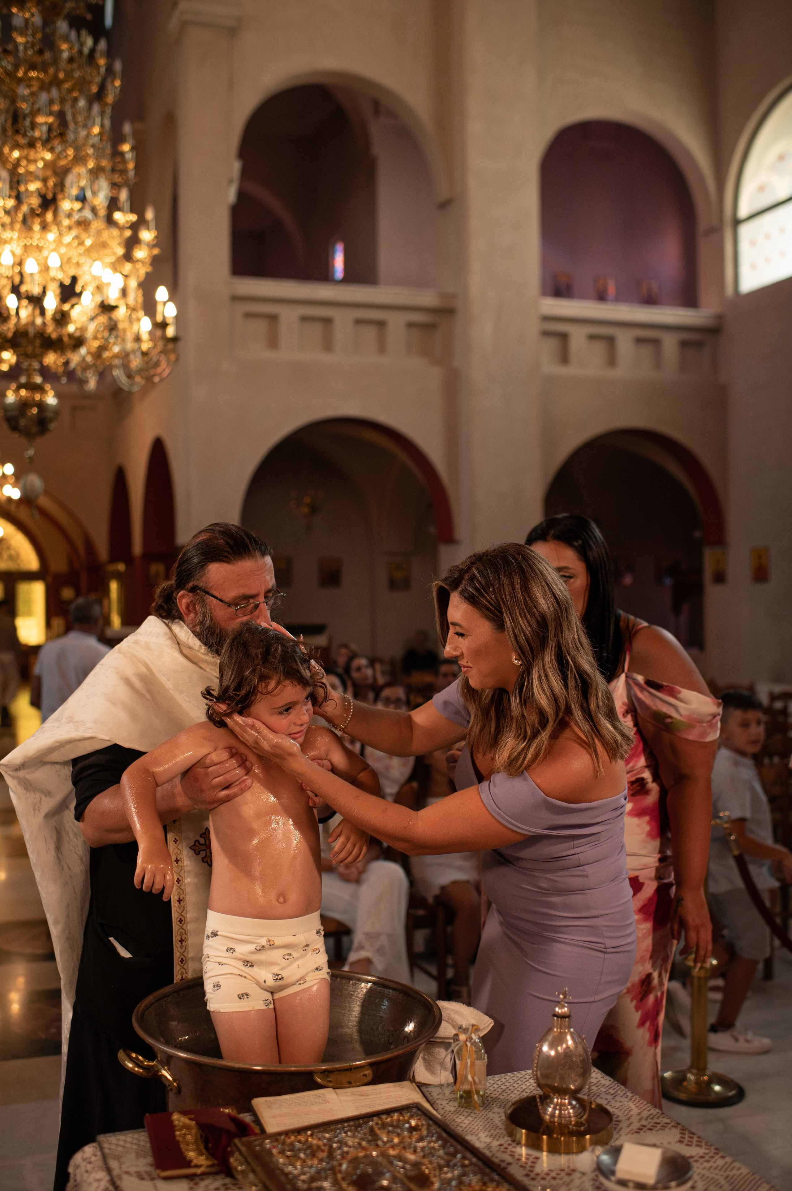 Baptism Antonis. Семейная, детская, портретная и предметная фотосъемка в Салониках