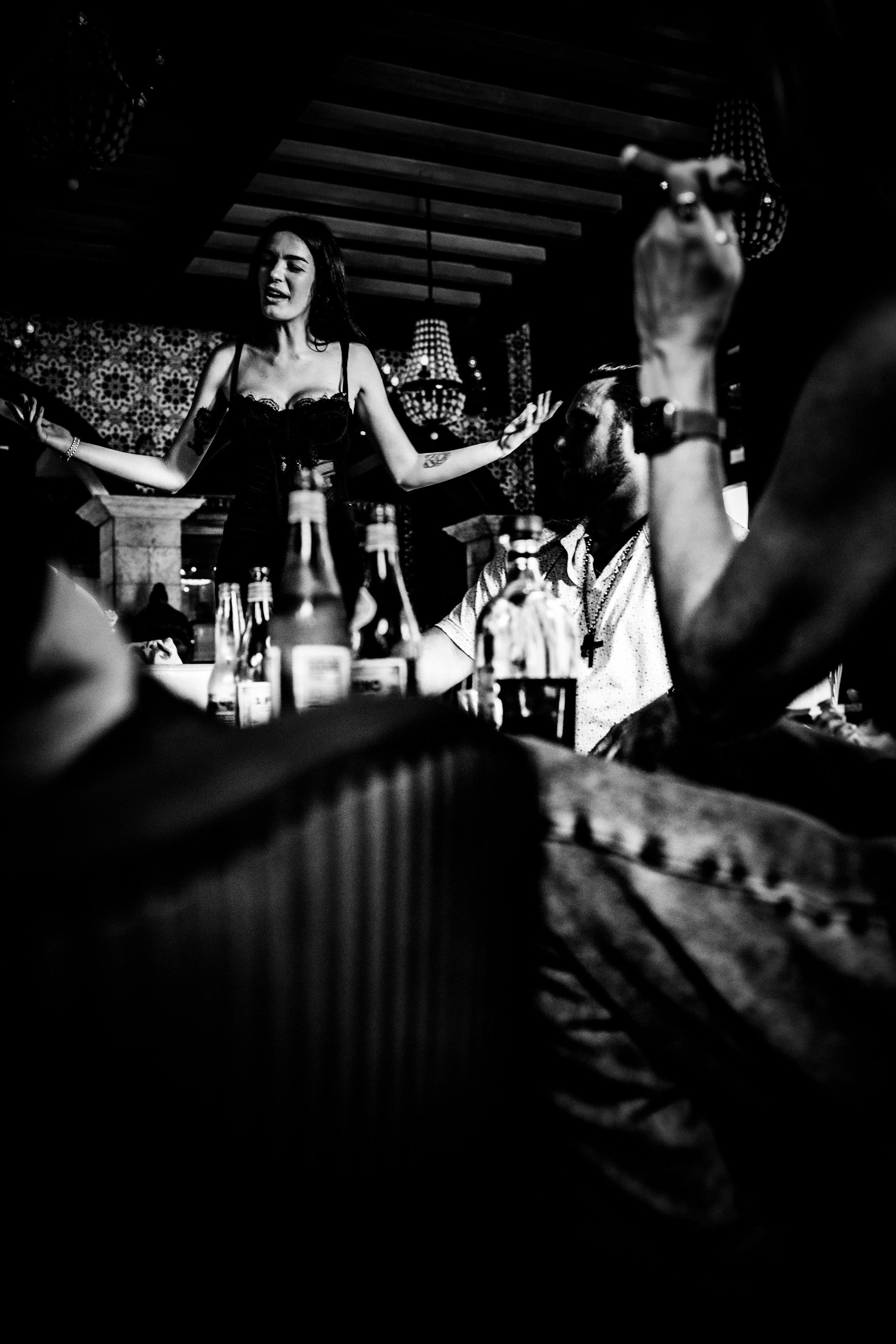 Burn Black and White Series. Out and About 239