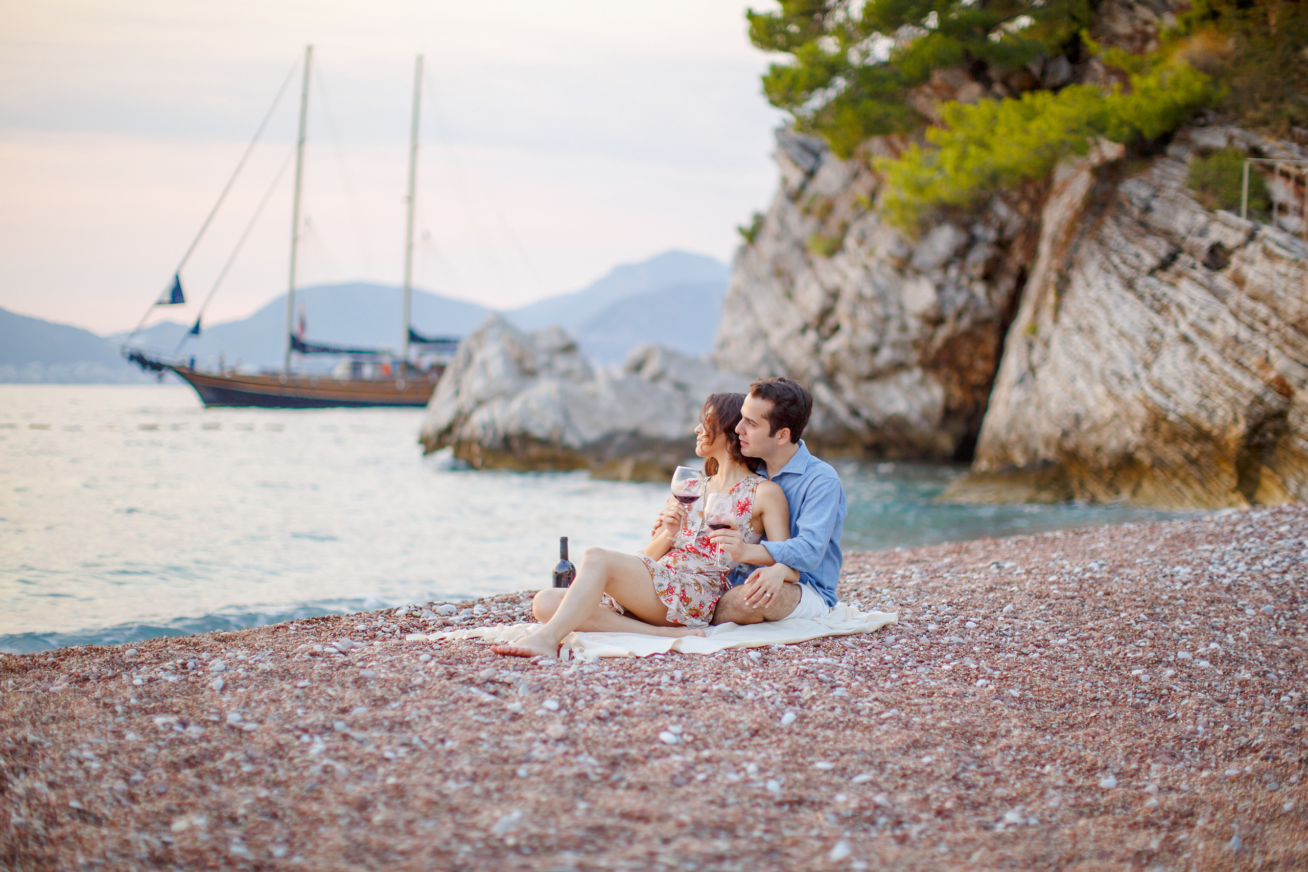 Фотосессия в Аман Резорт Свети-Стефан в Черногории