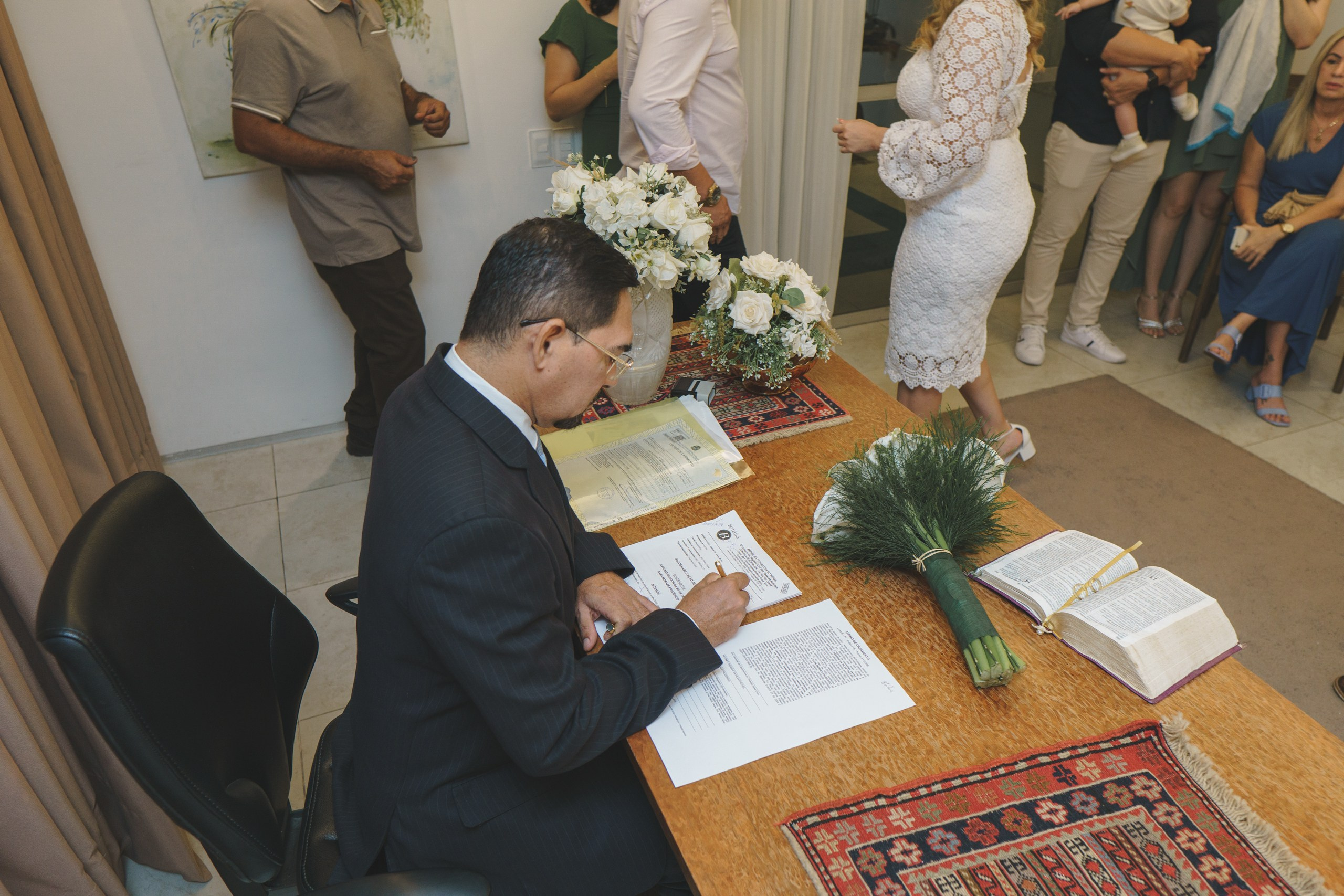 juiz do cartorio botelho em fortaleza iniciando a celebração