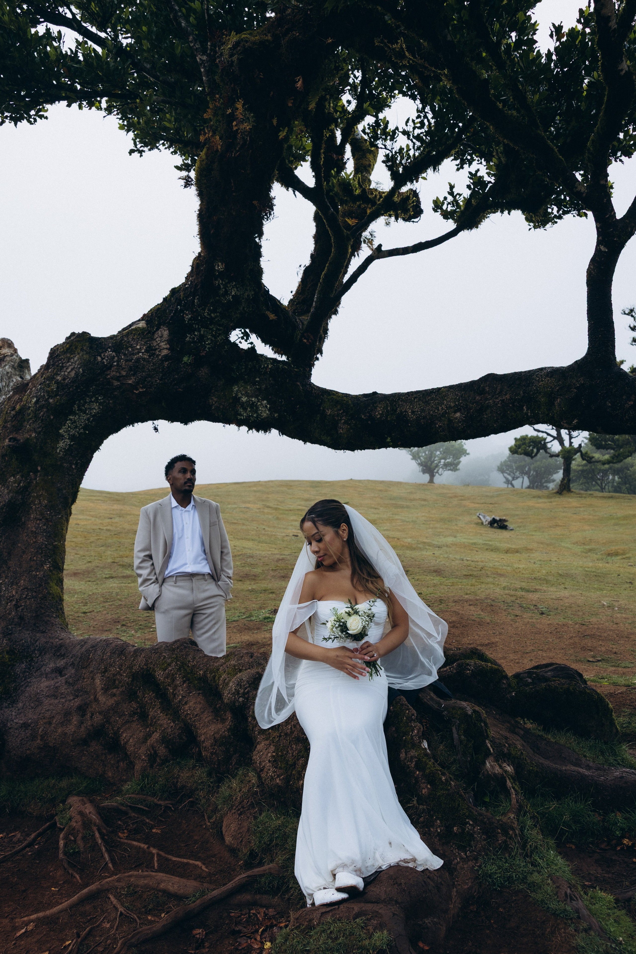 Honeymoon Photoshoot in Fanal Forest, Madeira | Romantic Couple Session