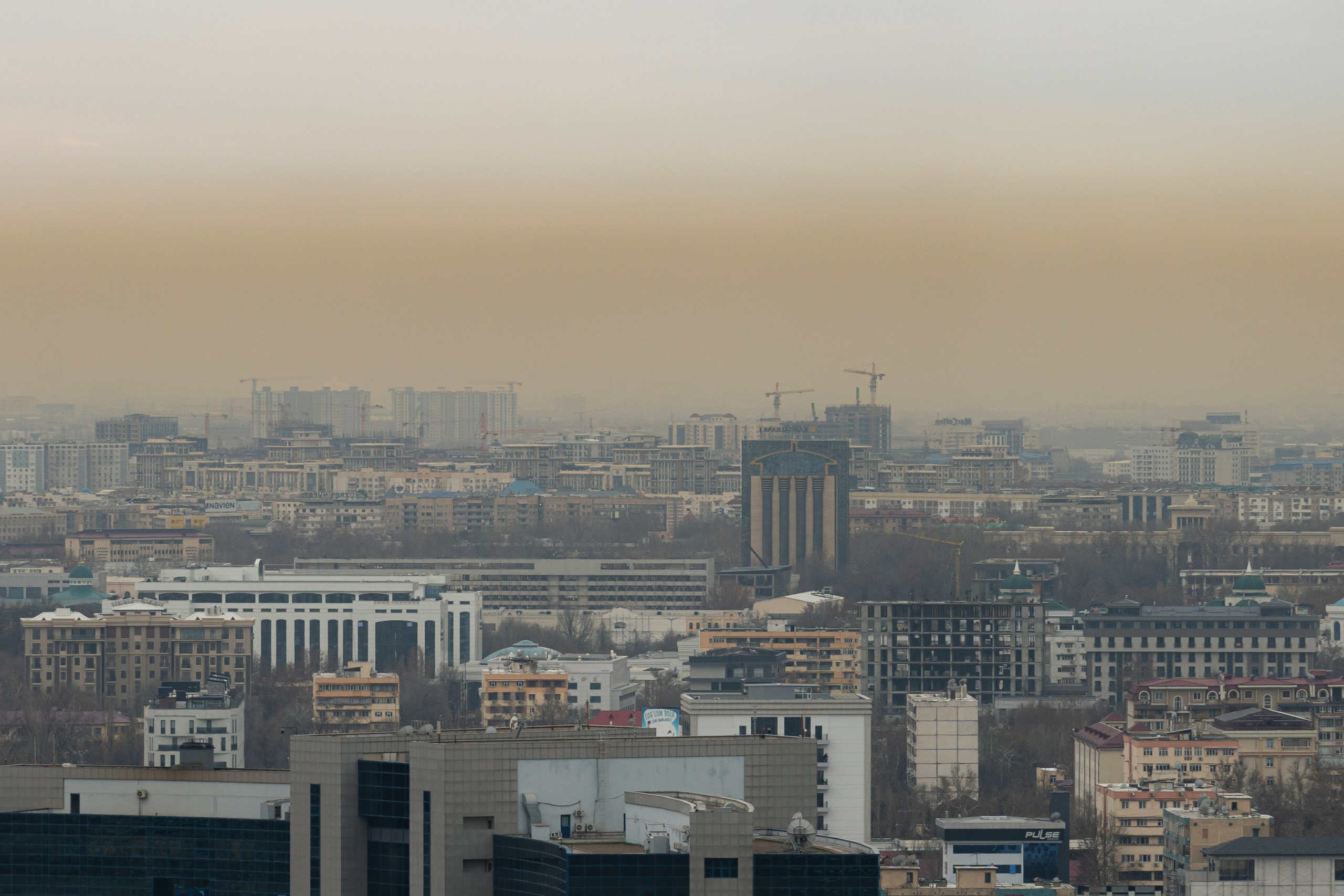 Смог в Ташкенте или Взгляд на город с высоты птичьего полета. Георгий Намазов | Фотограф в Ташкенте