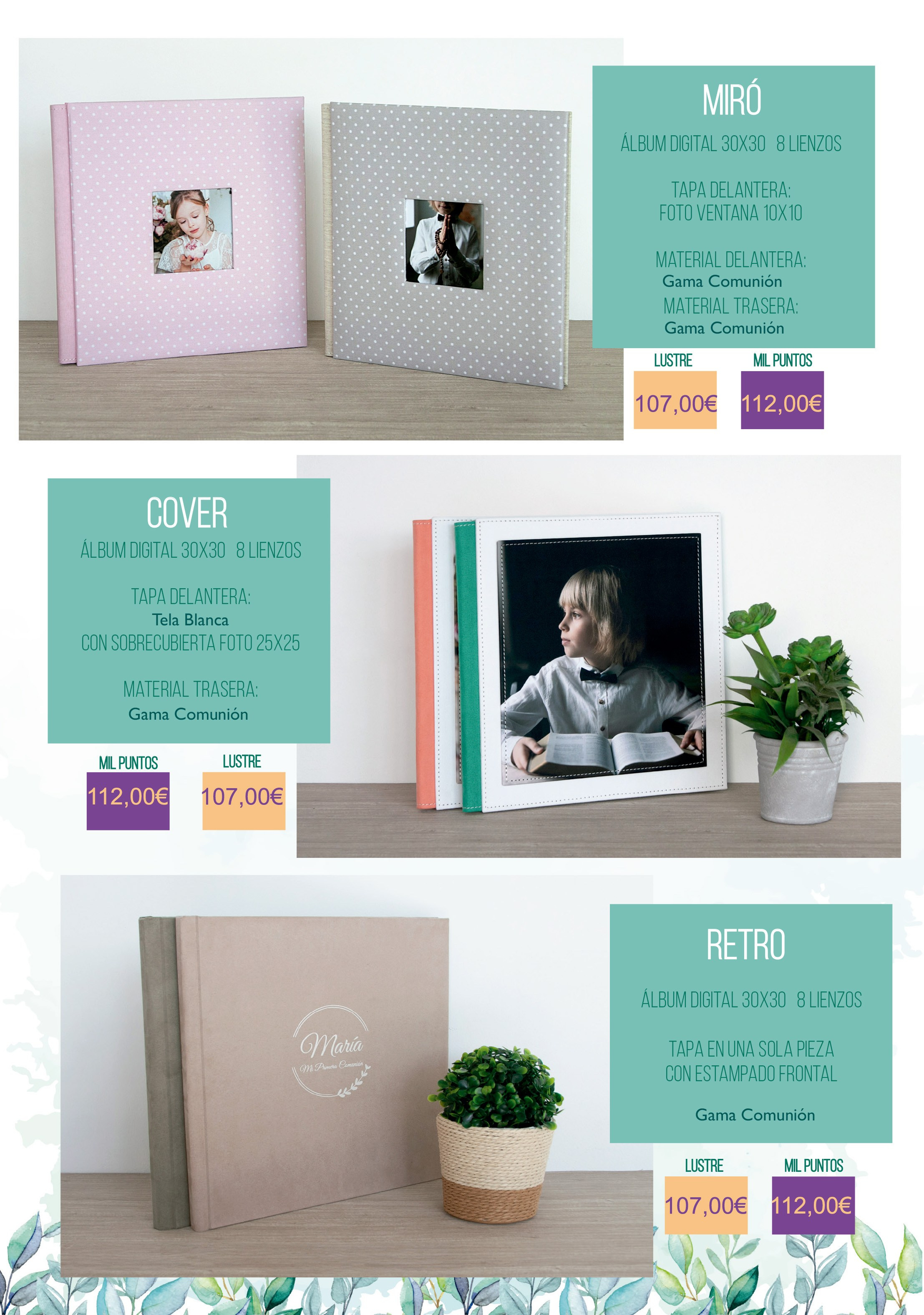 CatalogoComunion2026. Fotos con huella, fotografía de perros y mascotas en Sevilla