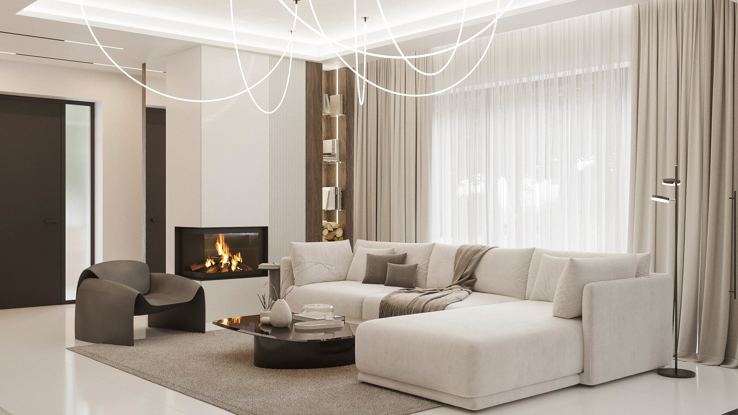 Obývací pokoj. Filipenka architects