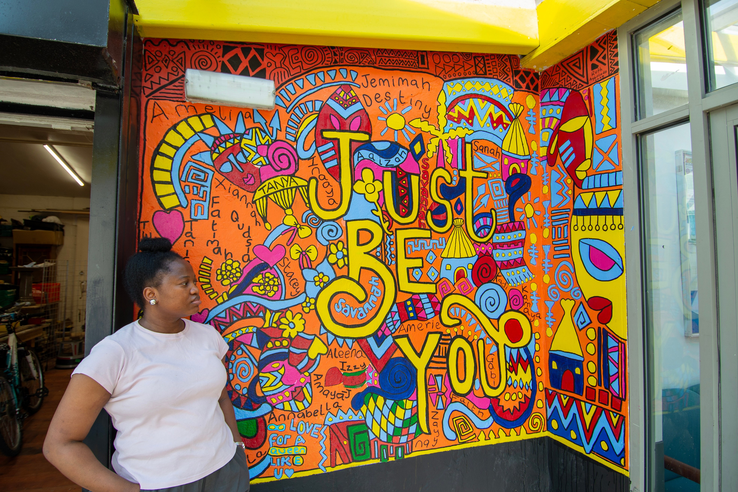 MAPA Community Girls Group Mural. Professional Portrait & Event Photographer in West Yorkshire, travels across UK