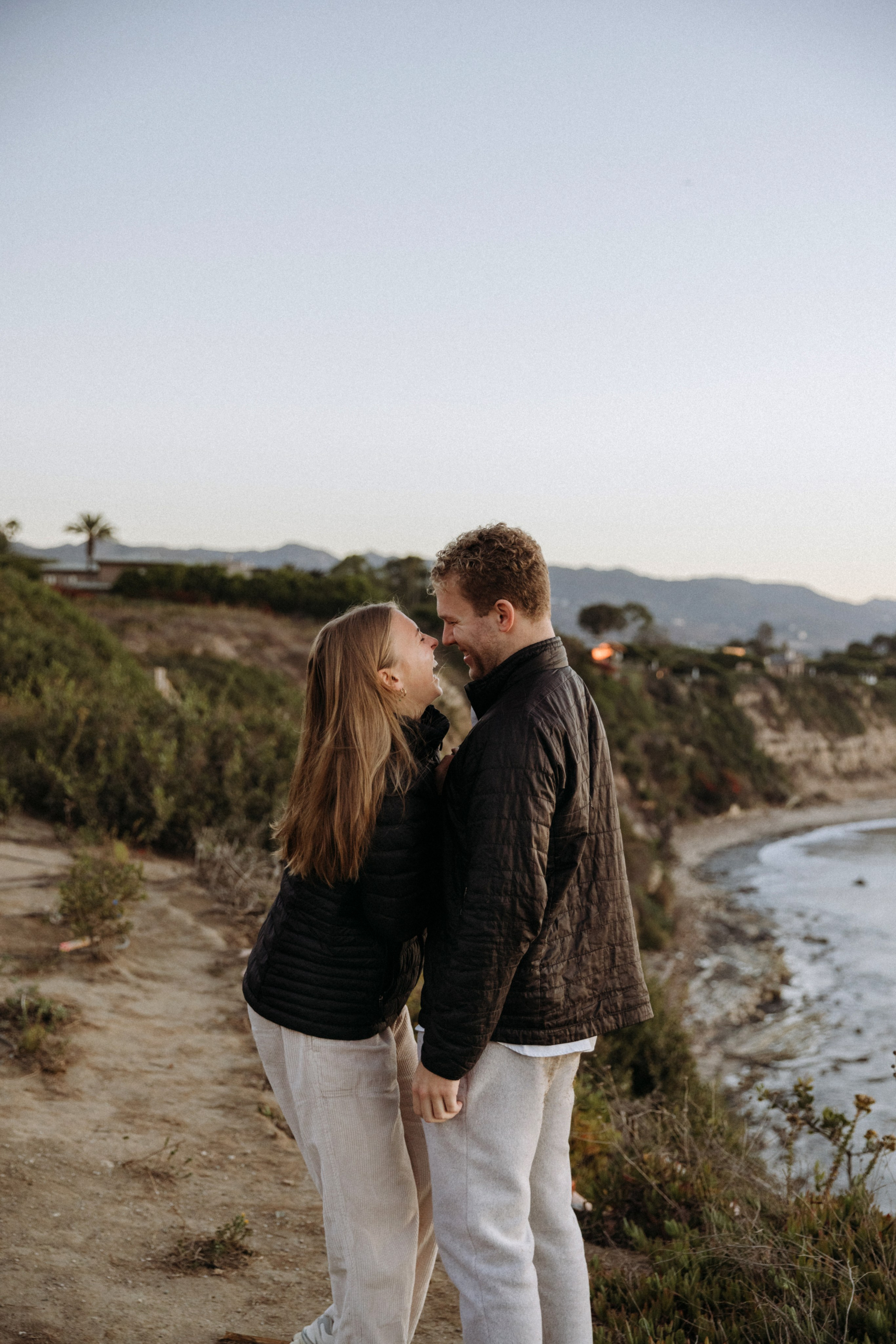 Surprise Proposal at Sunrise at Point Dume, Malibu | Taya Frank. Southern California Family and Couple Photographer