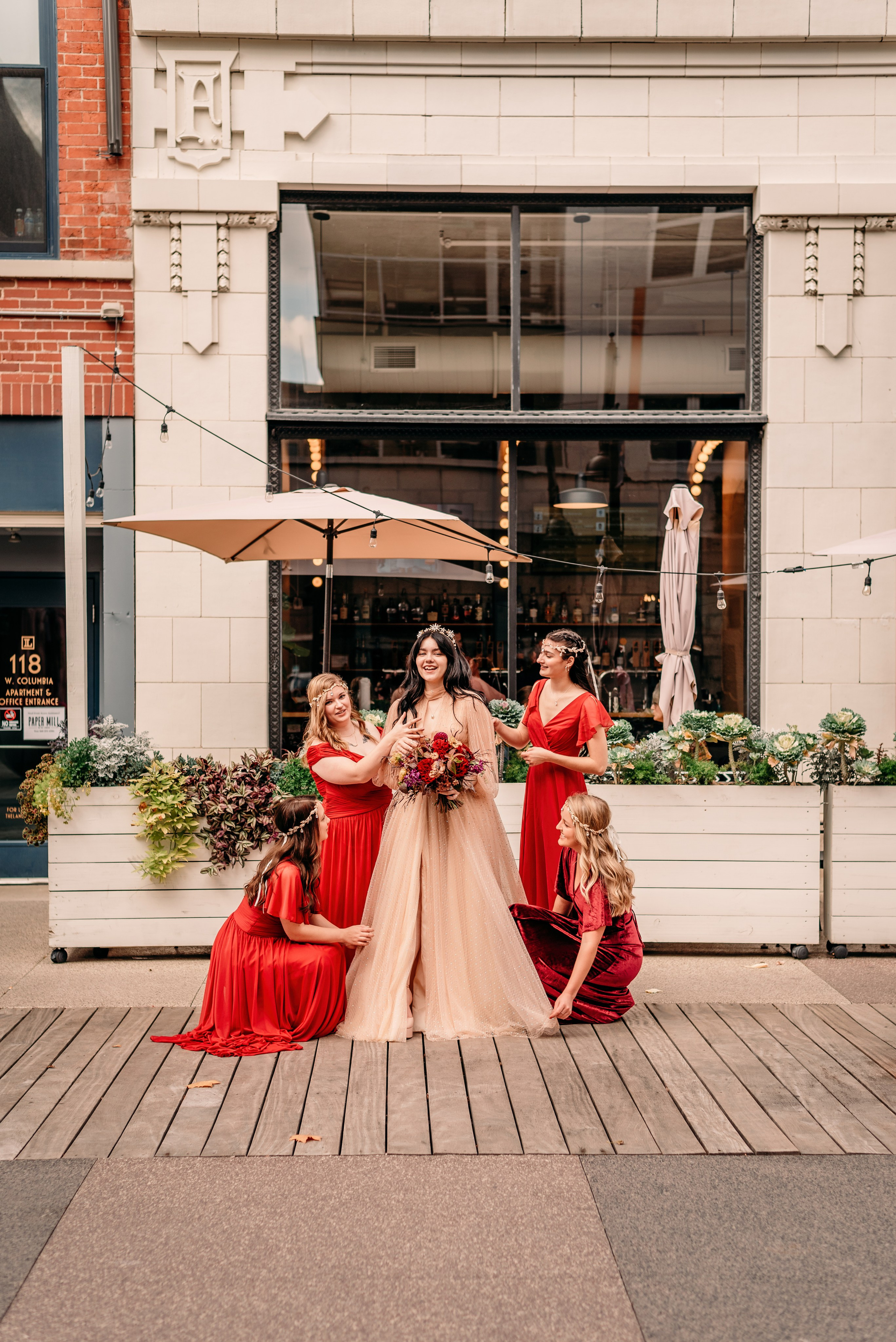 Bold & Dramatic Wedding at The Paper Mill on The Landing | Fort Wayne Wedding Photographer. Alexandria Danielle Photography | Fort Wayne & Indianapolis Wedding Photographer