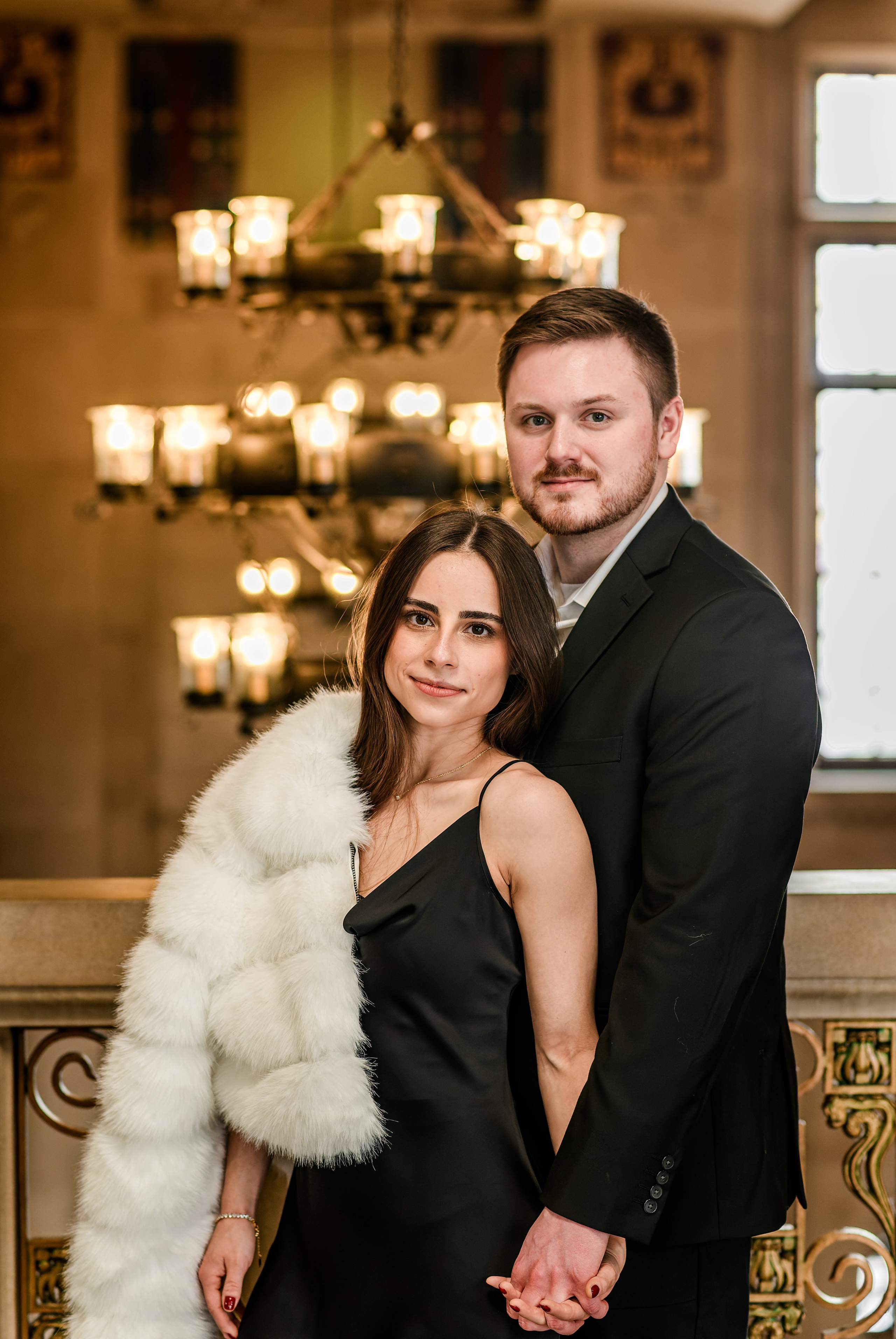 Romantic Engagement Session Purdue Memorial Union | Lafayette Indiana Photographer. Alexandria Danielle Photography | Fort Wayne & Indianapolis Wedding Photographer