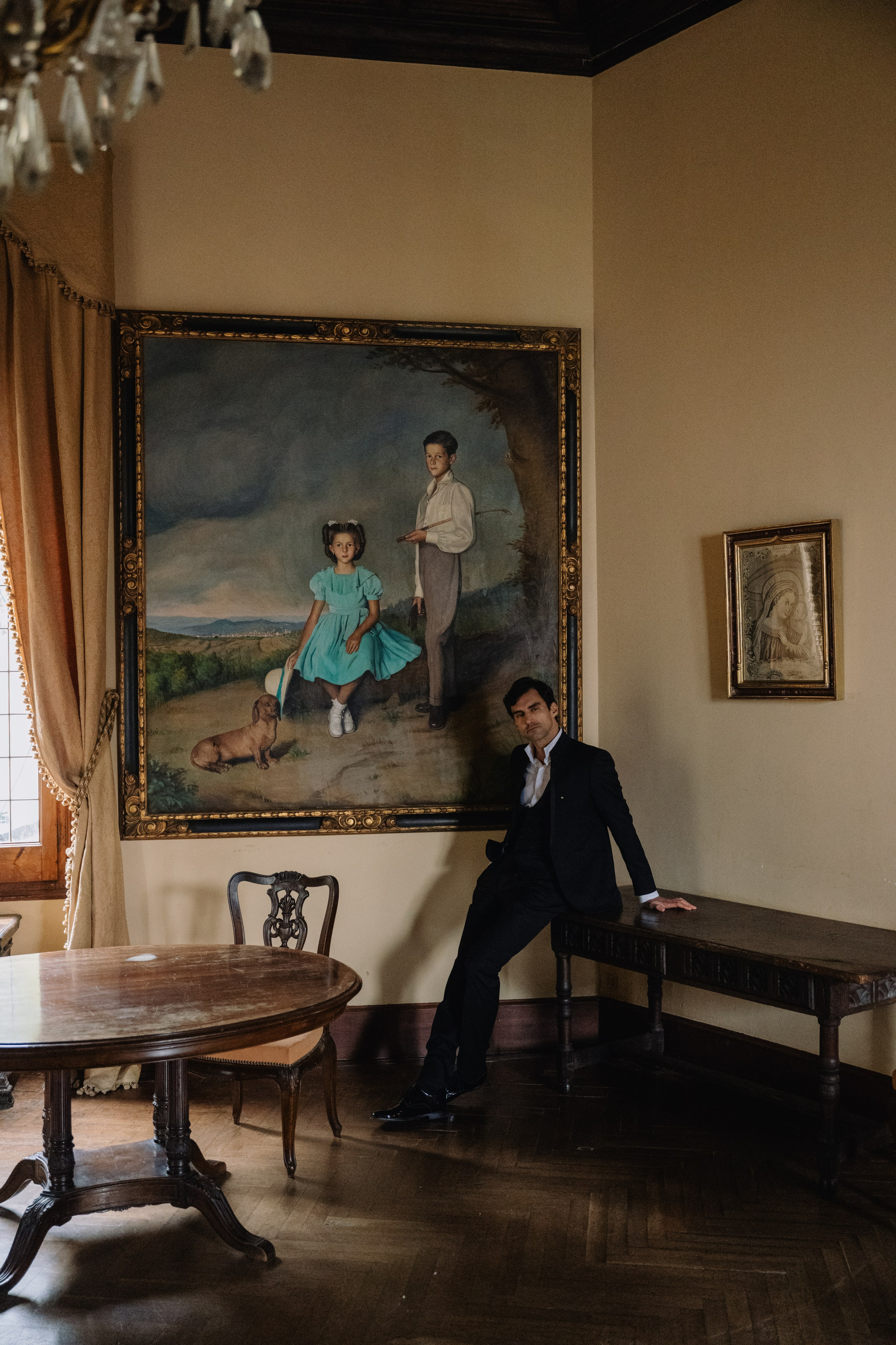 Elegant Barcelona wedding at La Baronia captured on film and digital Romantic destination wedding photography near Barcelona, Spain