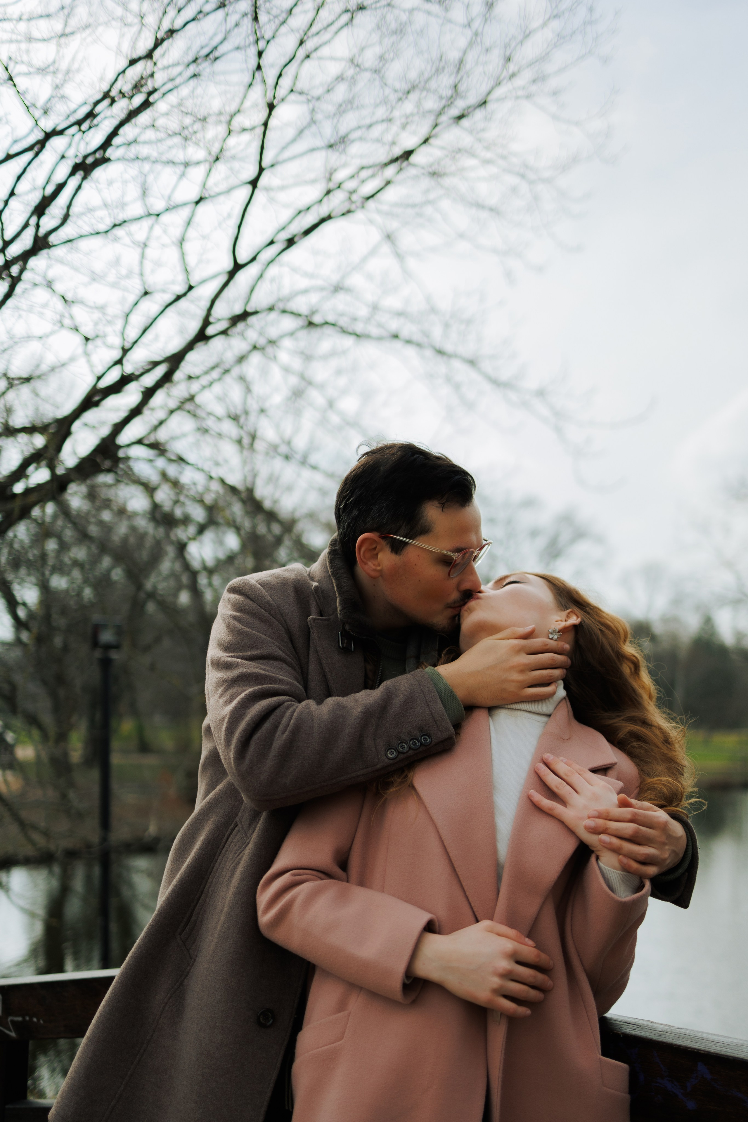 Love Story in Leipzig Park. Emotional&Cinematic Couple Photoshoot by Kristina Kozheltsova. Kristina Kozheltsova- Soulful Portrait&Lifestyle&Love Story Photographer in Leipzig, Germany