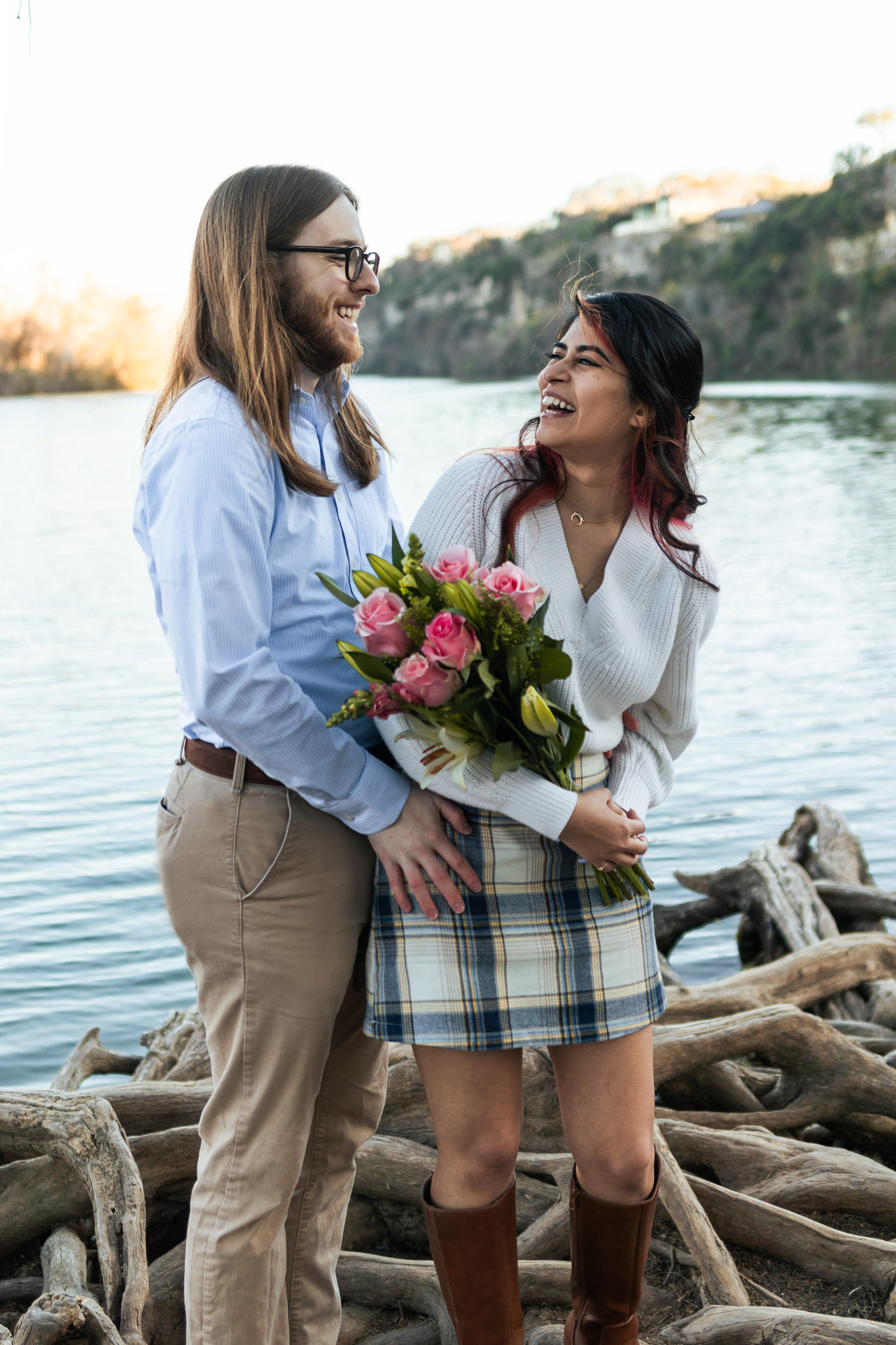 Riley and Maria’s engagement photoshoot at Red Bud Isle