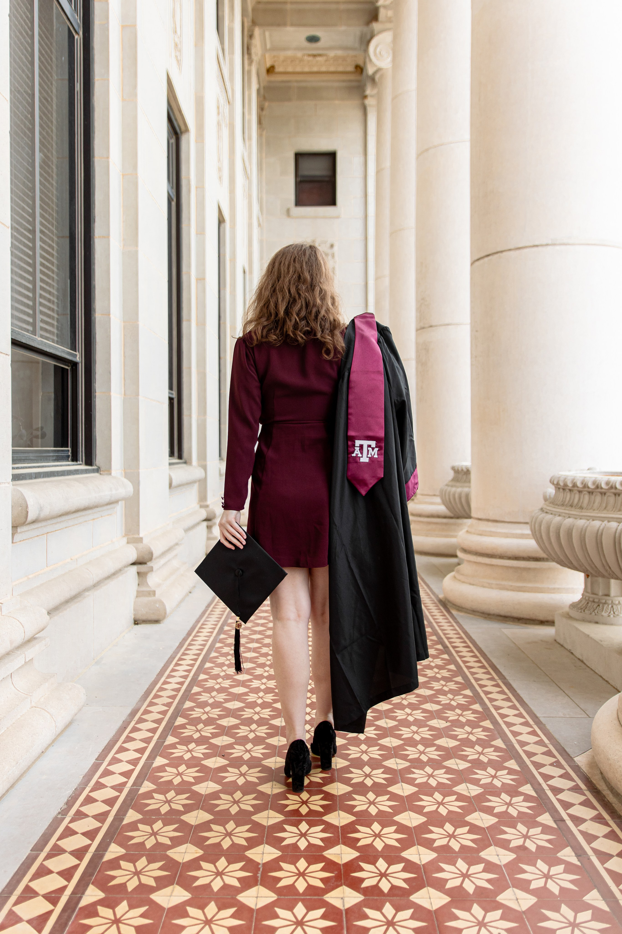 Miranda’s graduation photoshoot at Texas A&M University