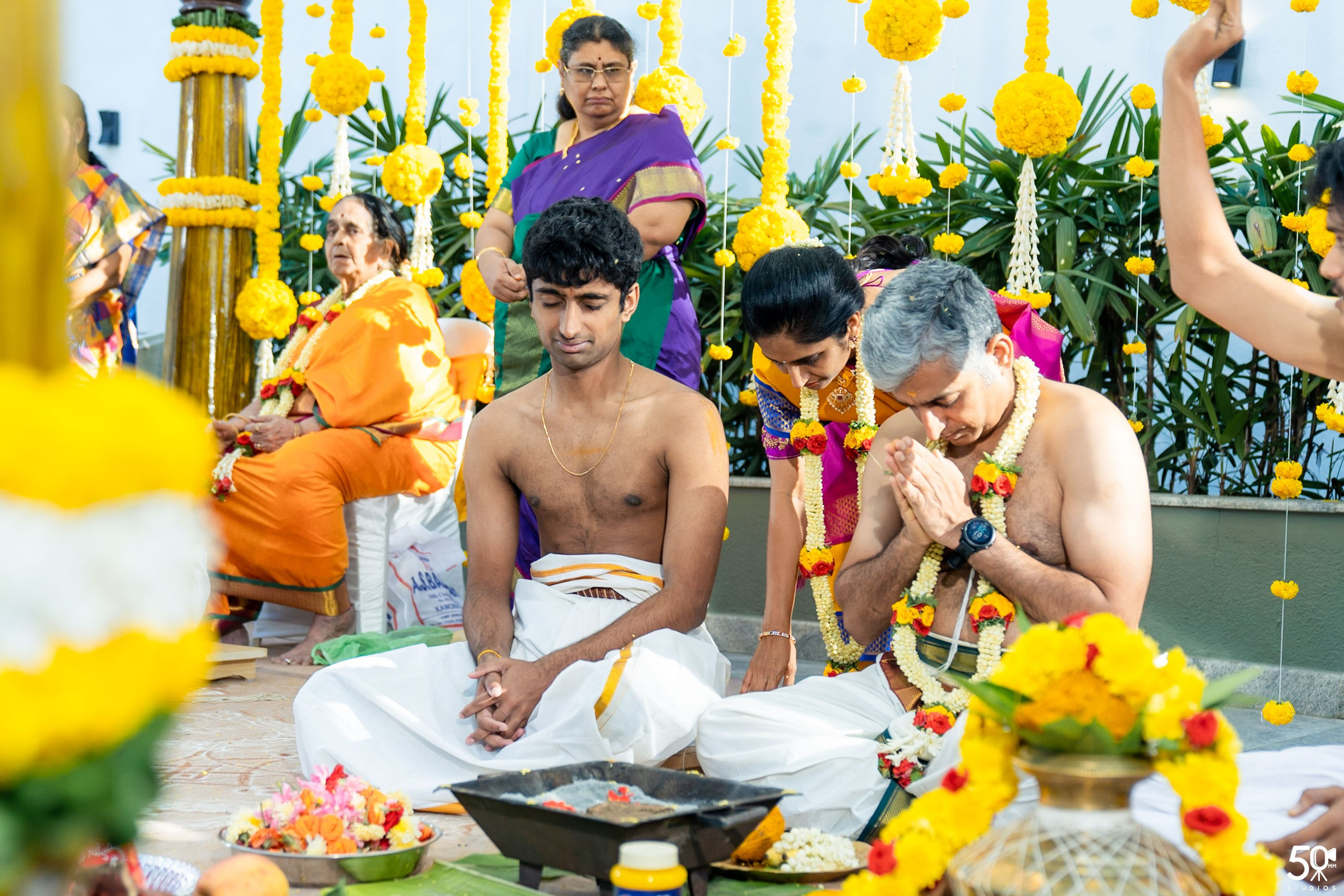 SANJAY AND SAKETH UPANAYANA. 50mm STUDIOS