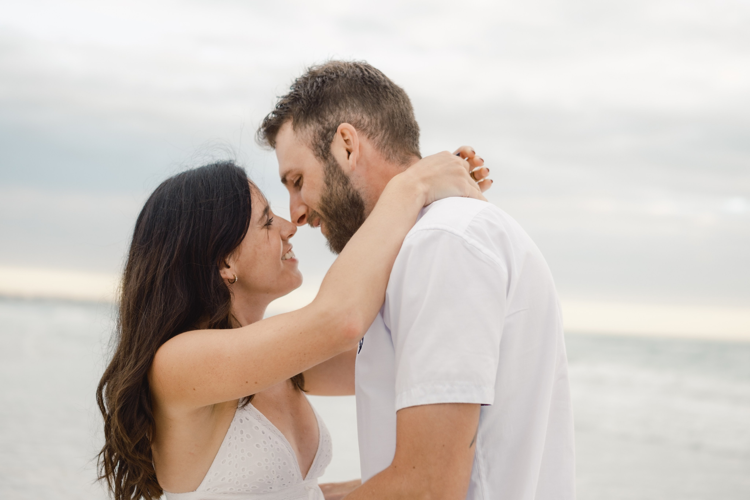 Engagement photoshoot on the beach in Sarasota Florida