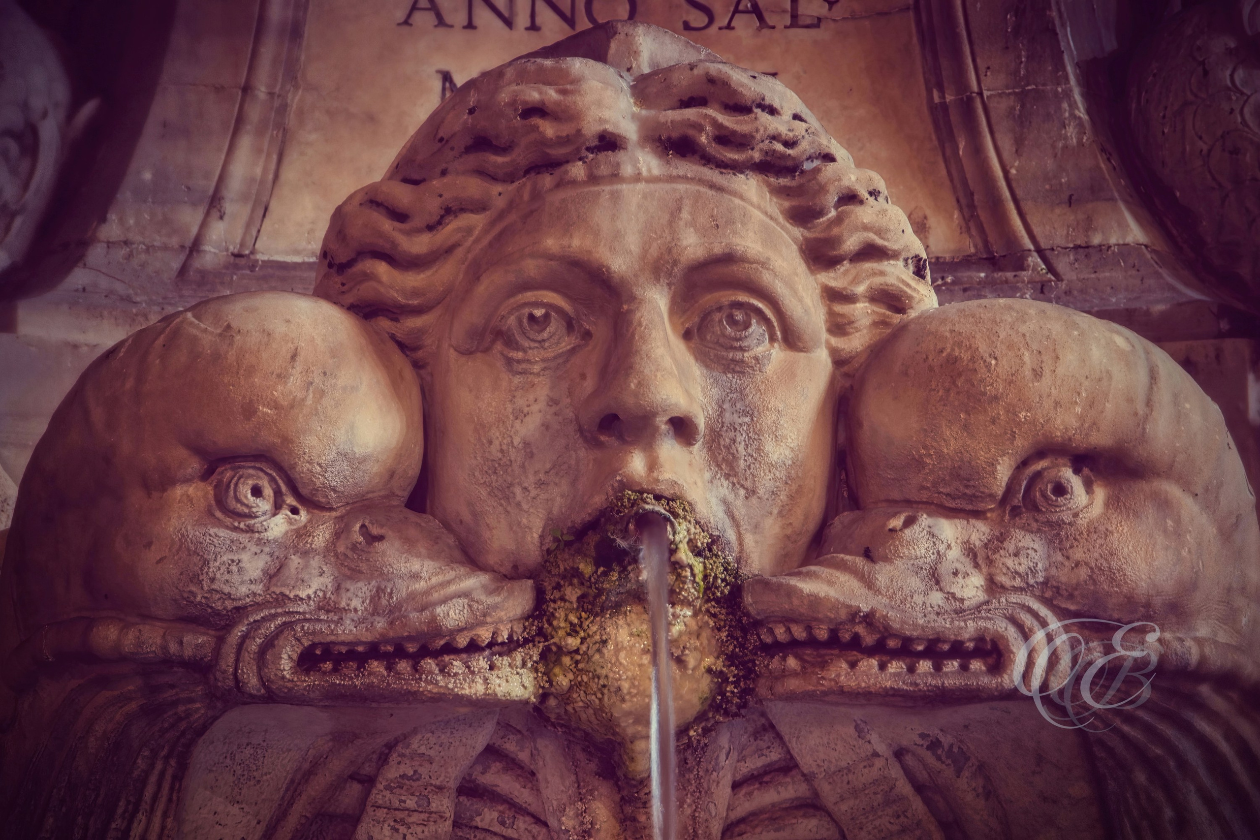 Rome Italy - Fontana del Pantheon - Eduardo Bartoli Fine Art Photography - The Pantheon and Piazza della Rotonda at night in Rome, Italy – fine art photography by Eduardo Bartoli.