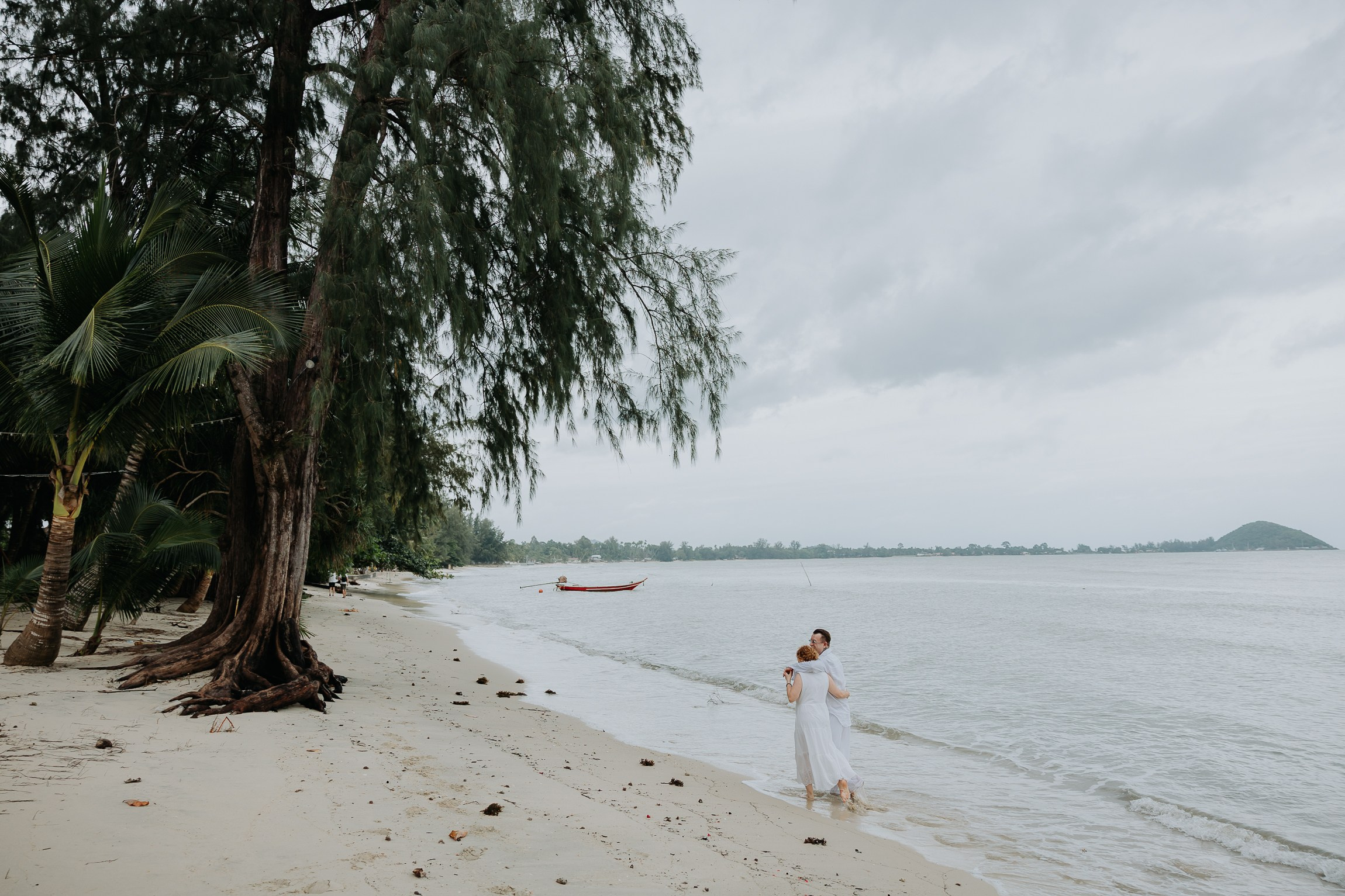 Simone & Matthias Peter. Buddhist blessing wedding Ceremony on Koh Samui, Thailand