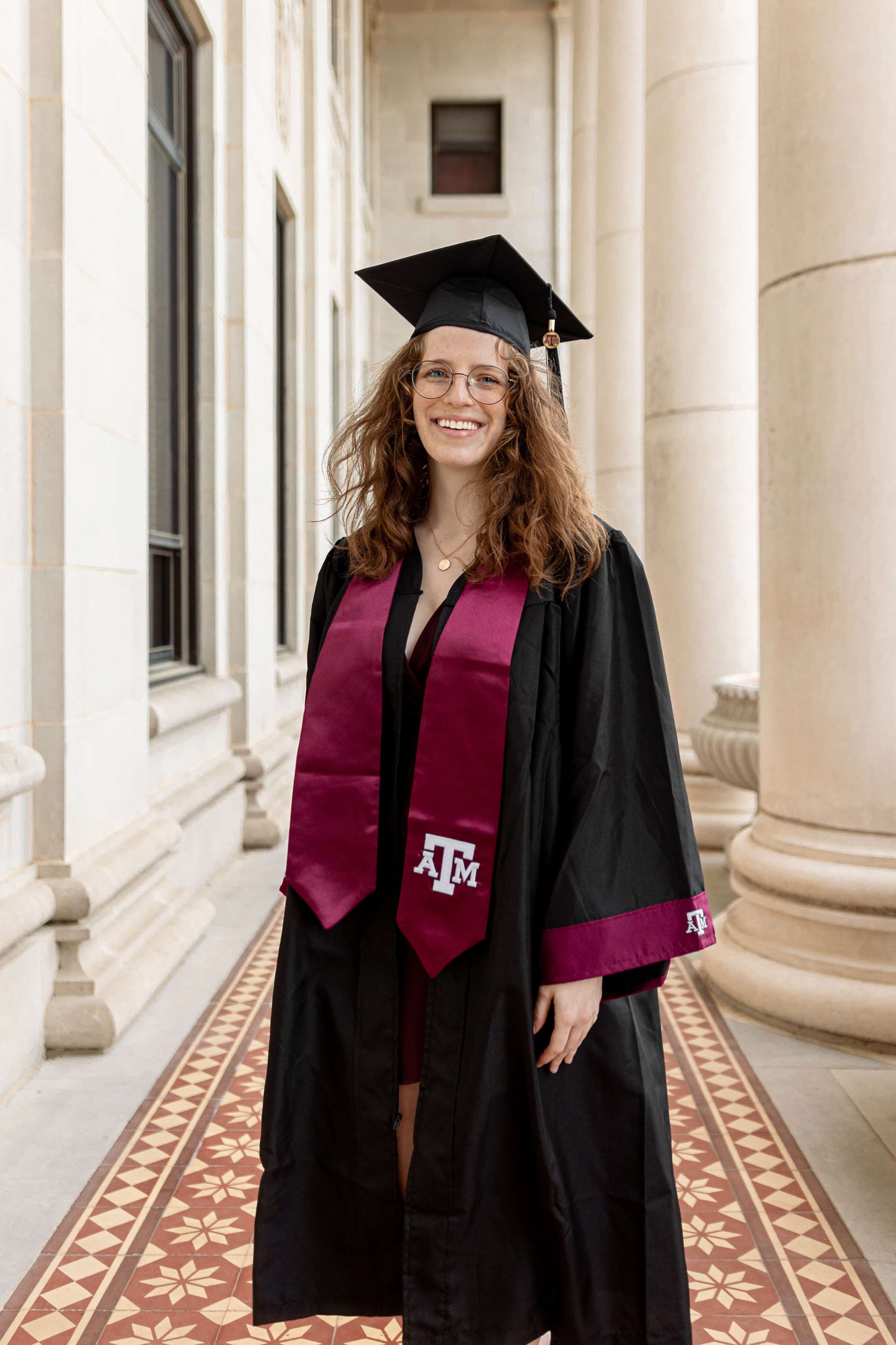 Miranda’s graduation photoshoot at Texas A&M University