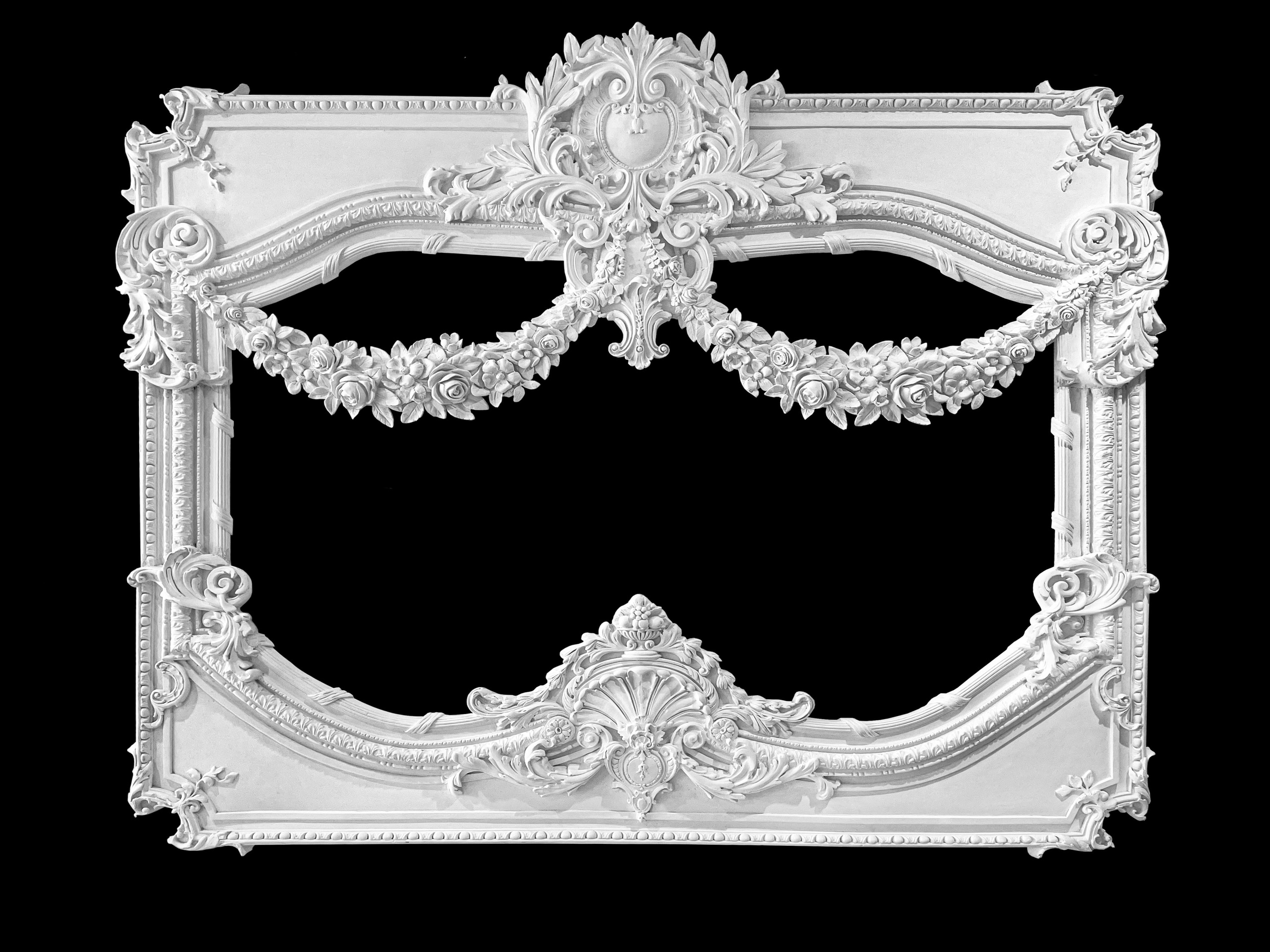 Corners. Plaster molding