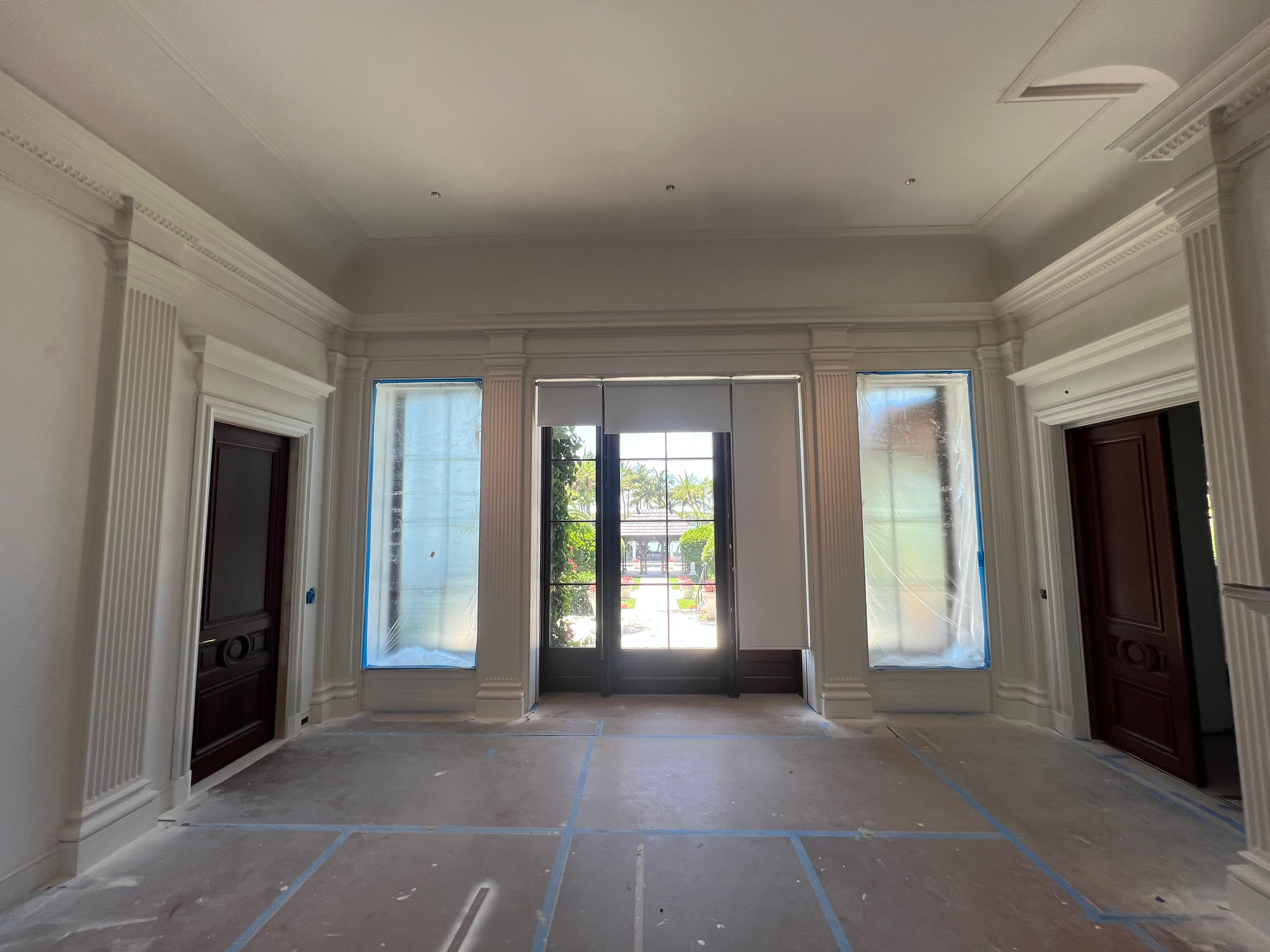 Jupiter Island, Florida. Plaster molding