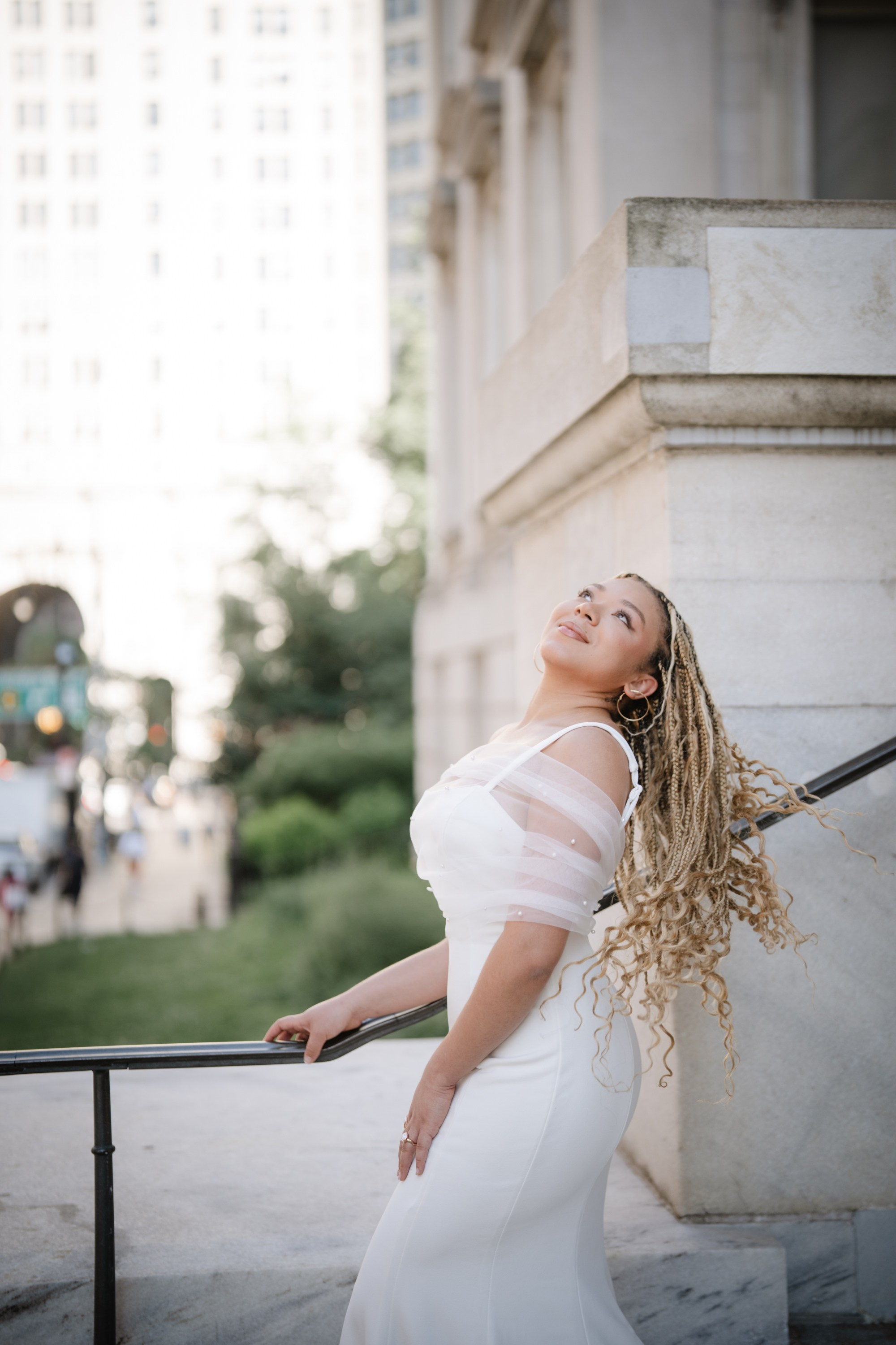 Raquel as a bride. Portrait and wedding photographer in New York