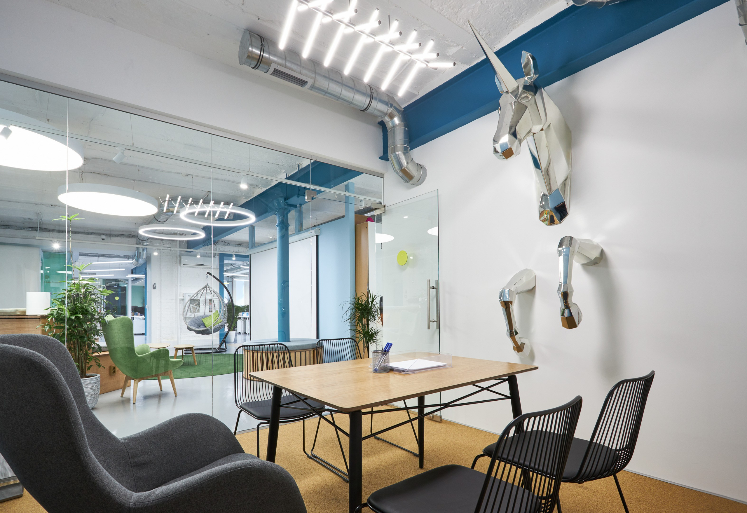 Modern style office meeting room interior - photographer Andrey Dunin