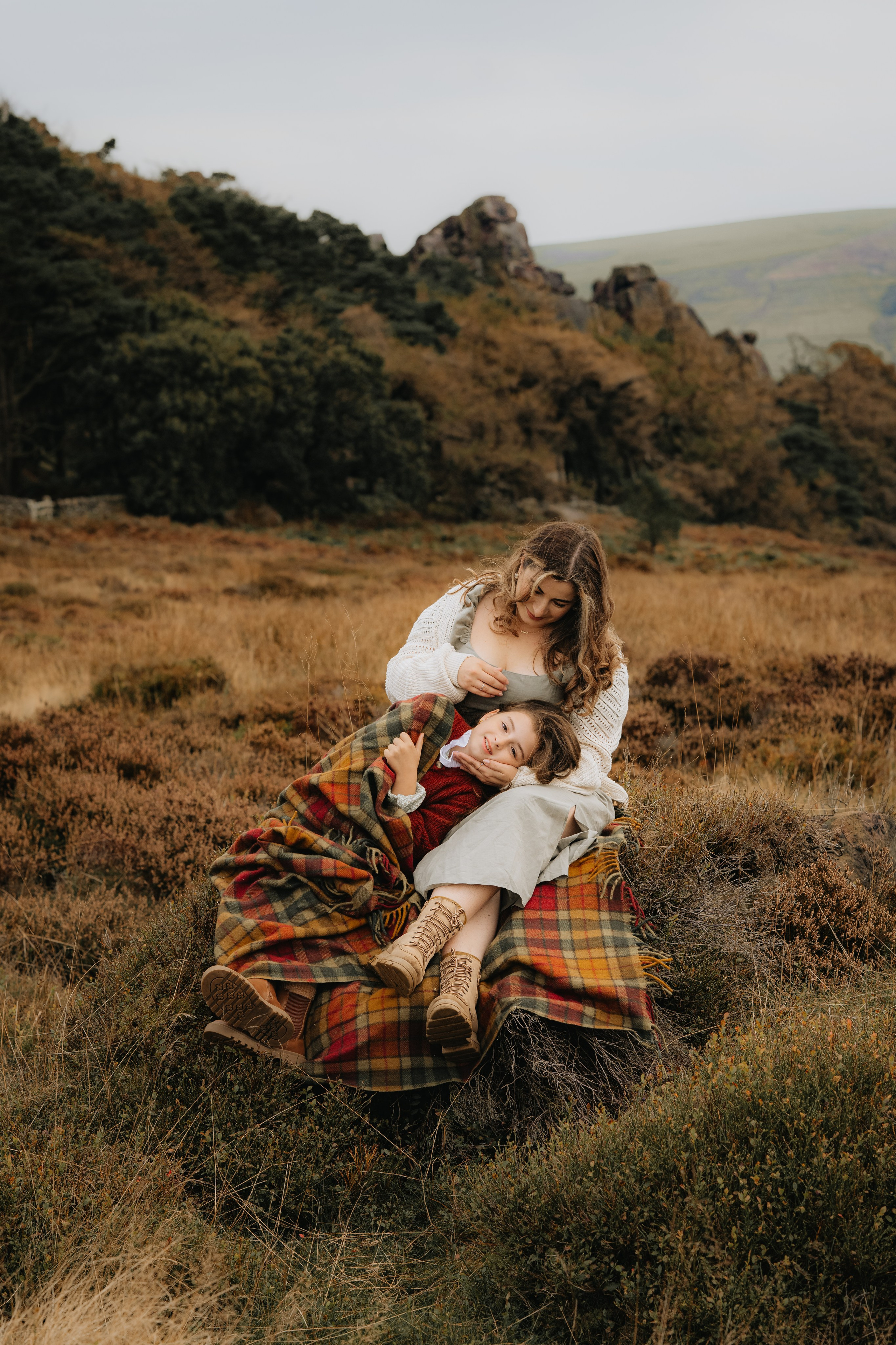 Mommy and me, Peak District. Tania Gandrabur, photographer in West Midlands, England