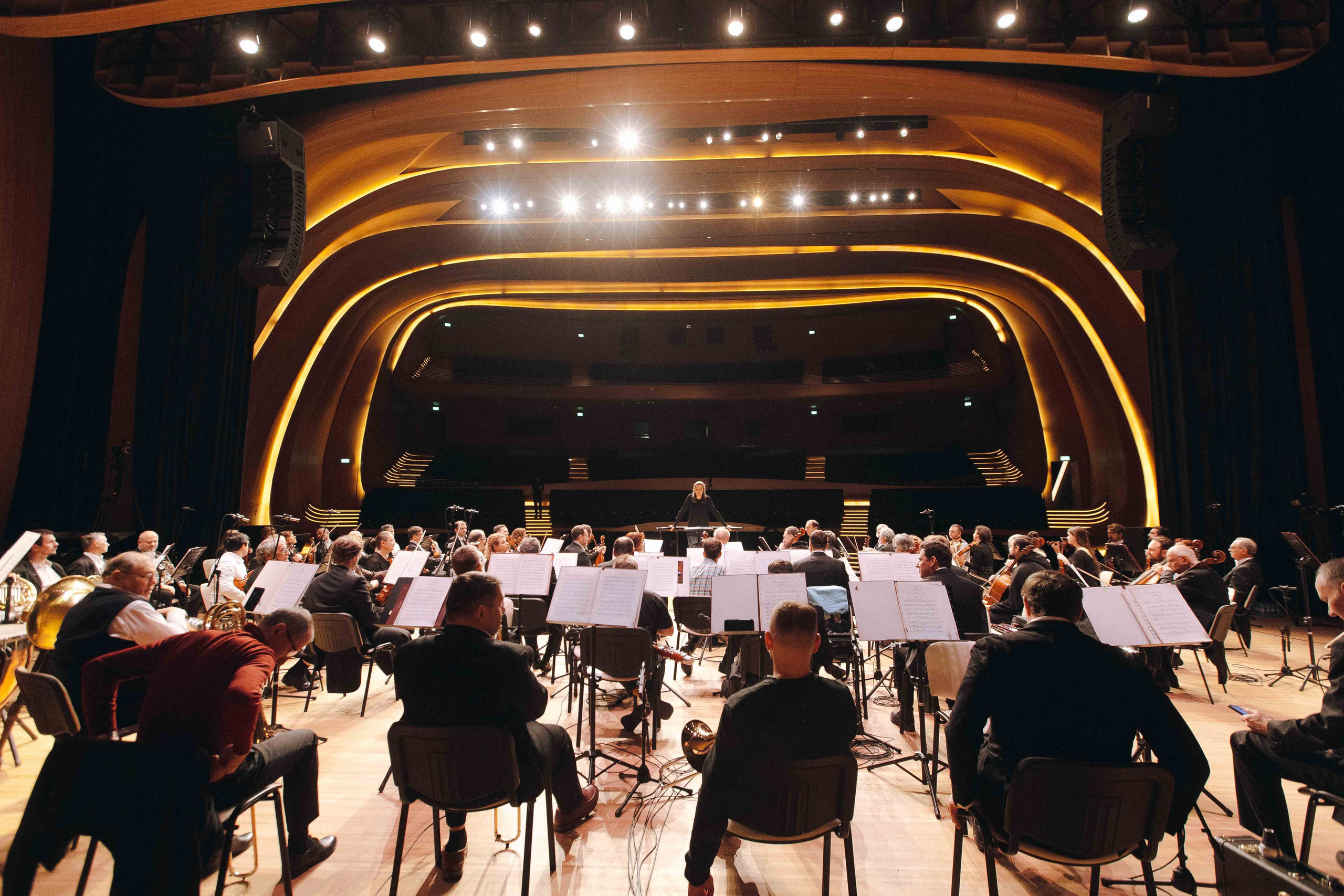 The Tchaikovsky Academic Grand Symphony Orchestra in Baku. Wedding&Event photographer Ismail Rzayev in Baku