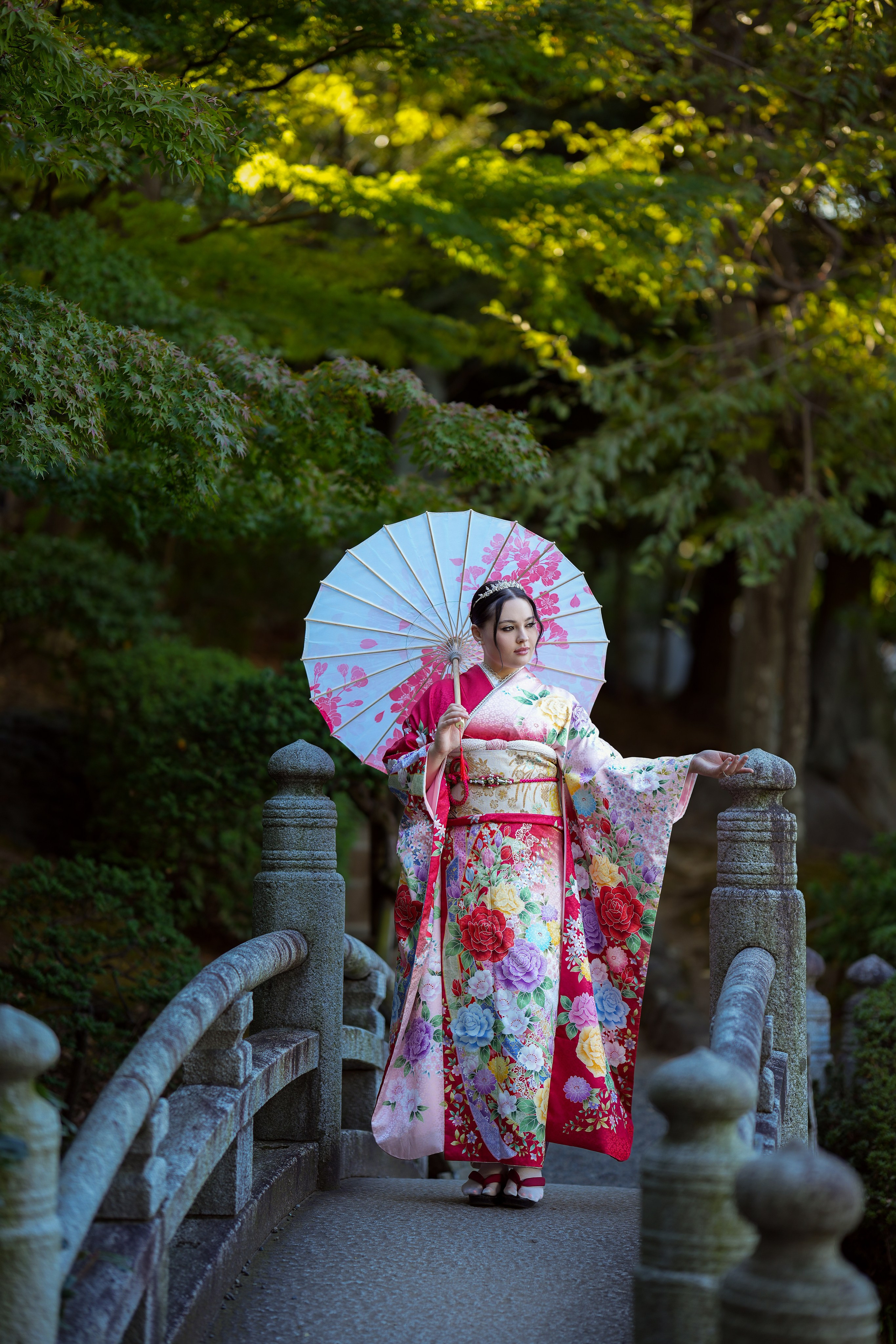 Съёмка в кимоно в Токио. Фотограф в Токио Япония