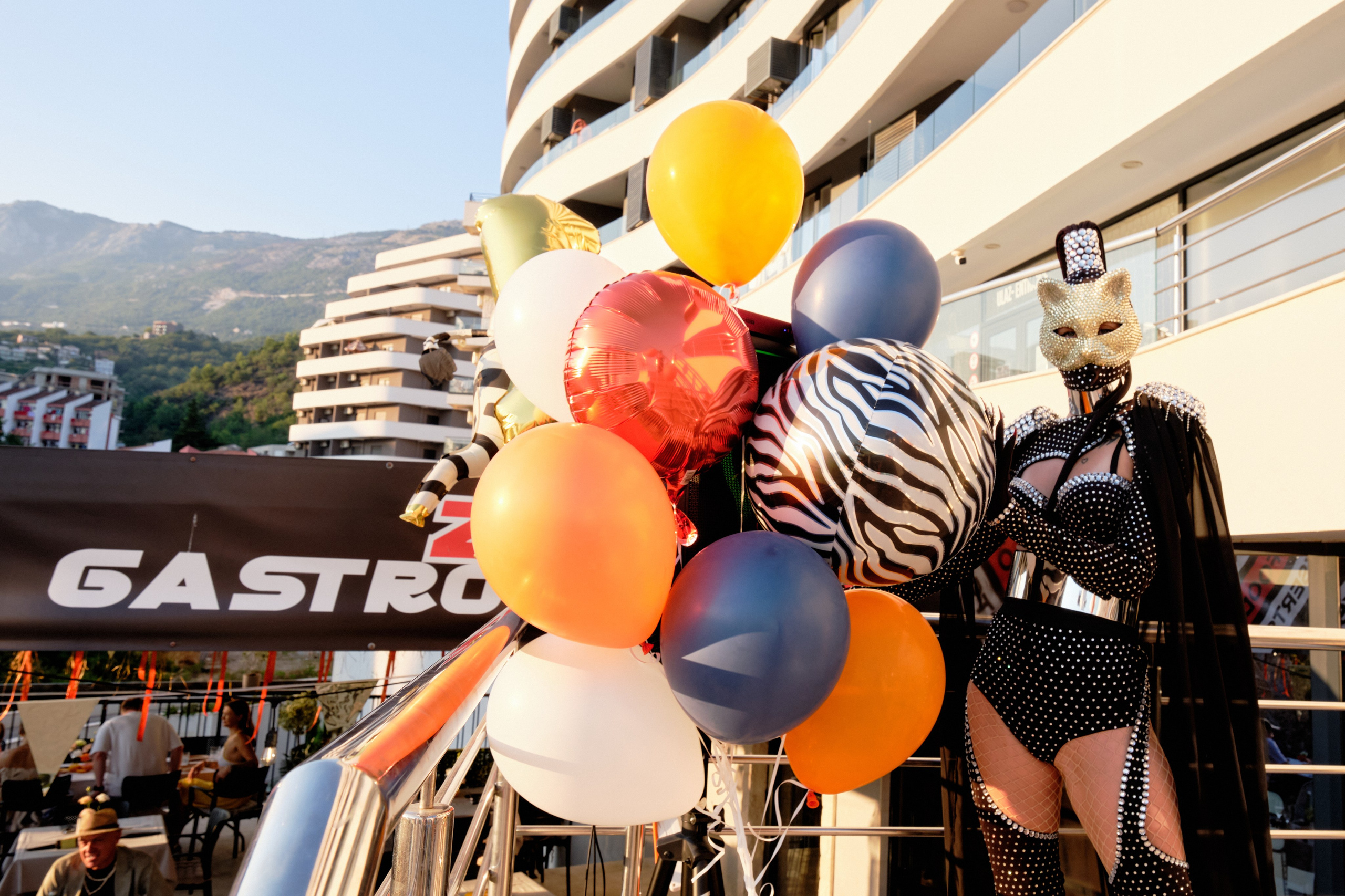 Photo report from the Zebra Restaurant’s birthday celebration. Becici, Montenegro. Photographer, photo artist Alena Novgorodtseva