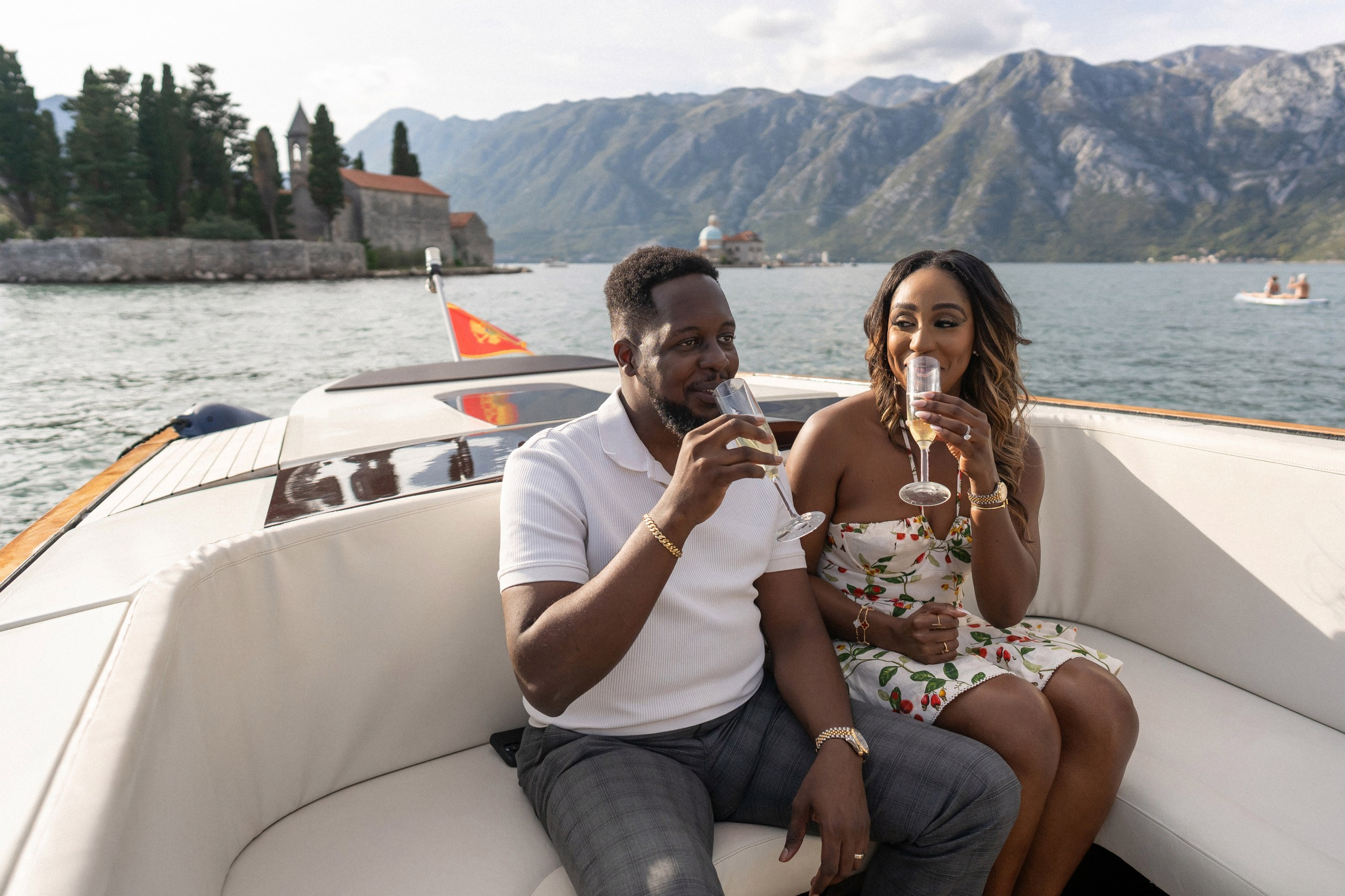 Boat tour from One&Only for the photoshoot