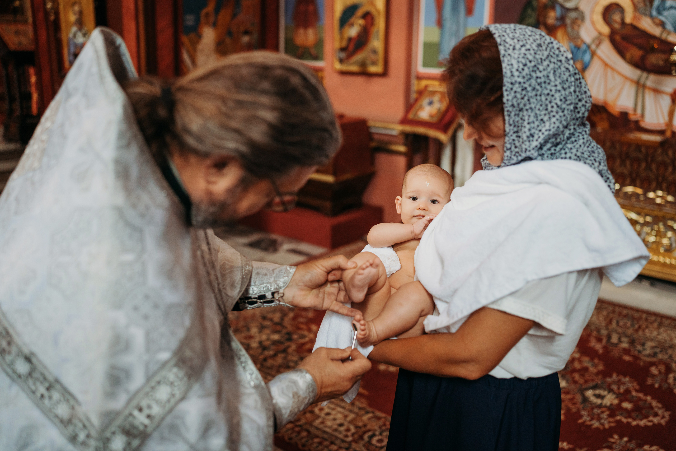 Таинство Крещения Елизаветы. Фотограф новорожденных и детей первого года Евгения Михалькевич