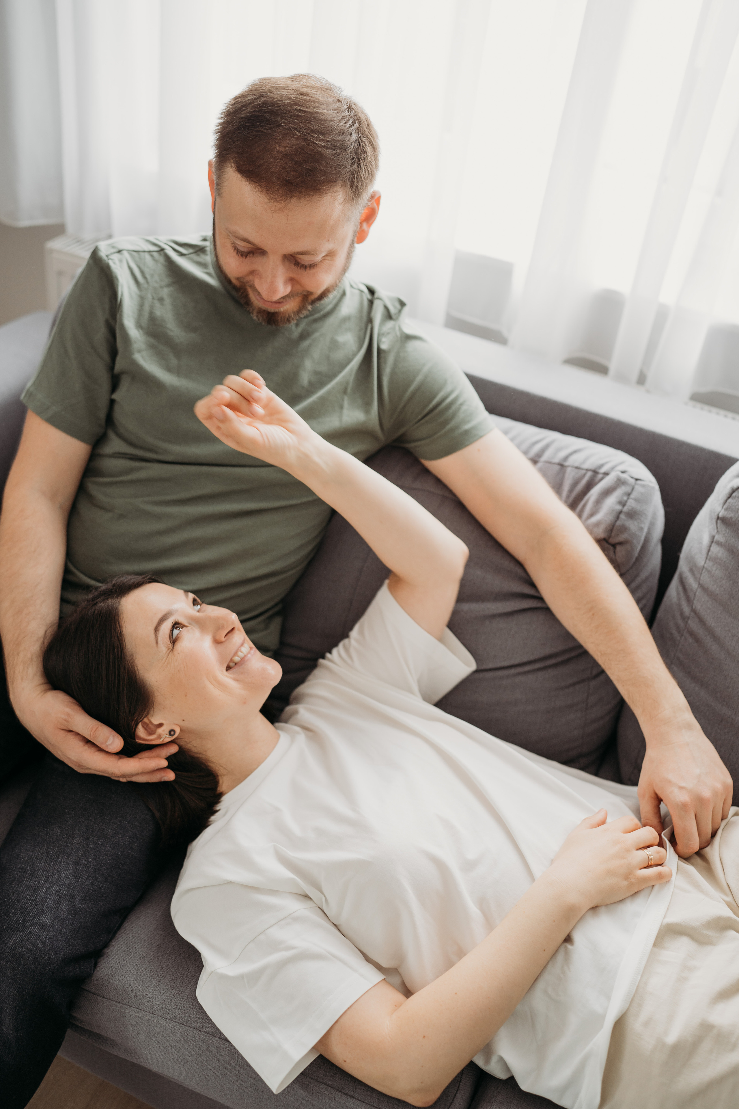 Настя, Саша, Даня и их родители. Фотограф новорожденных и детей первого года Евгения Михалькевич