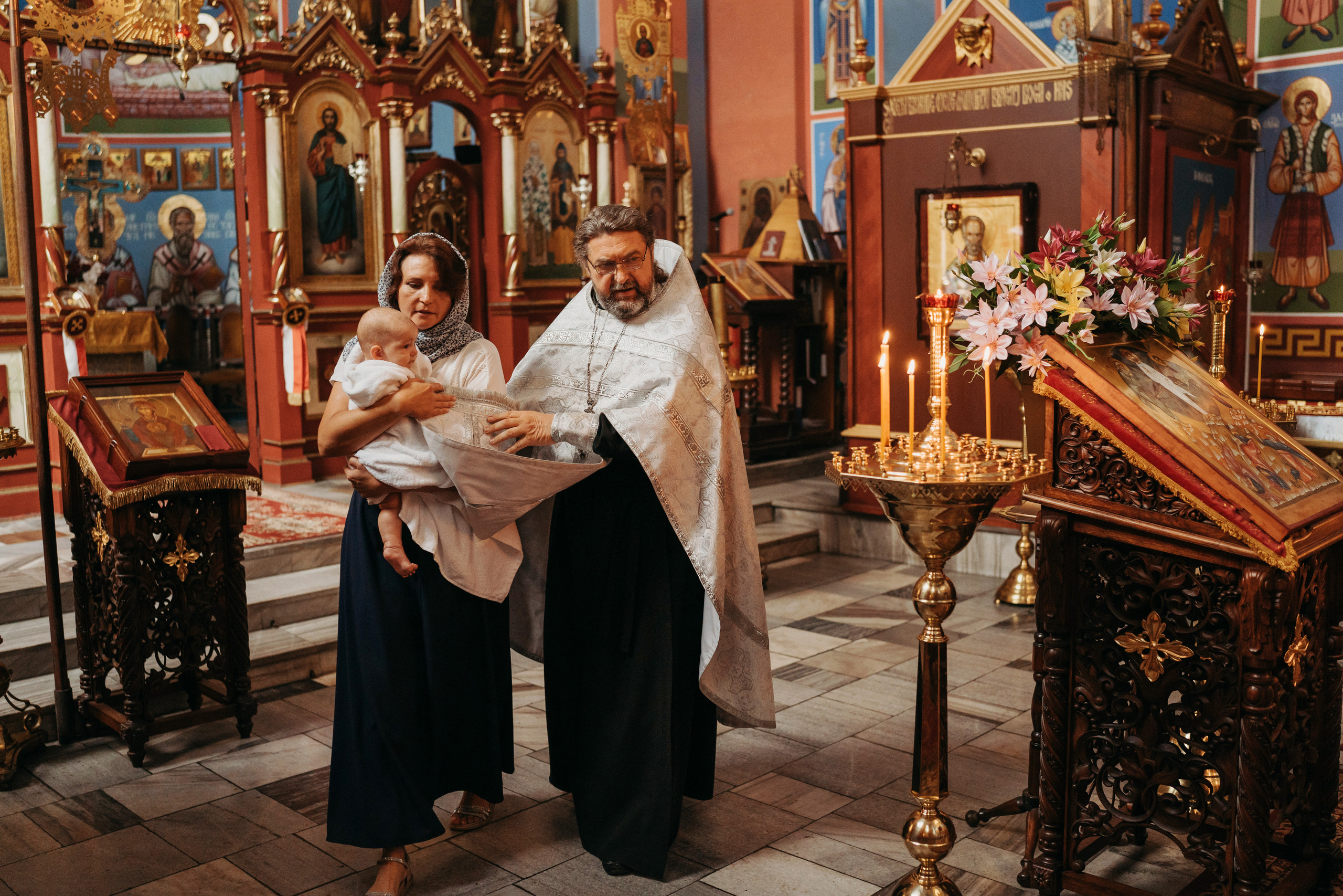 Таинство Крещения Елизаветы. Фотограф новорожденных и детей первого года Евгения Михалькевич