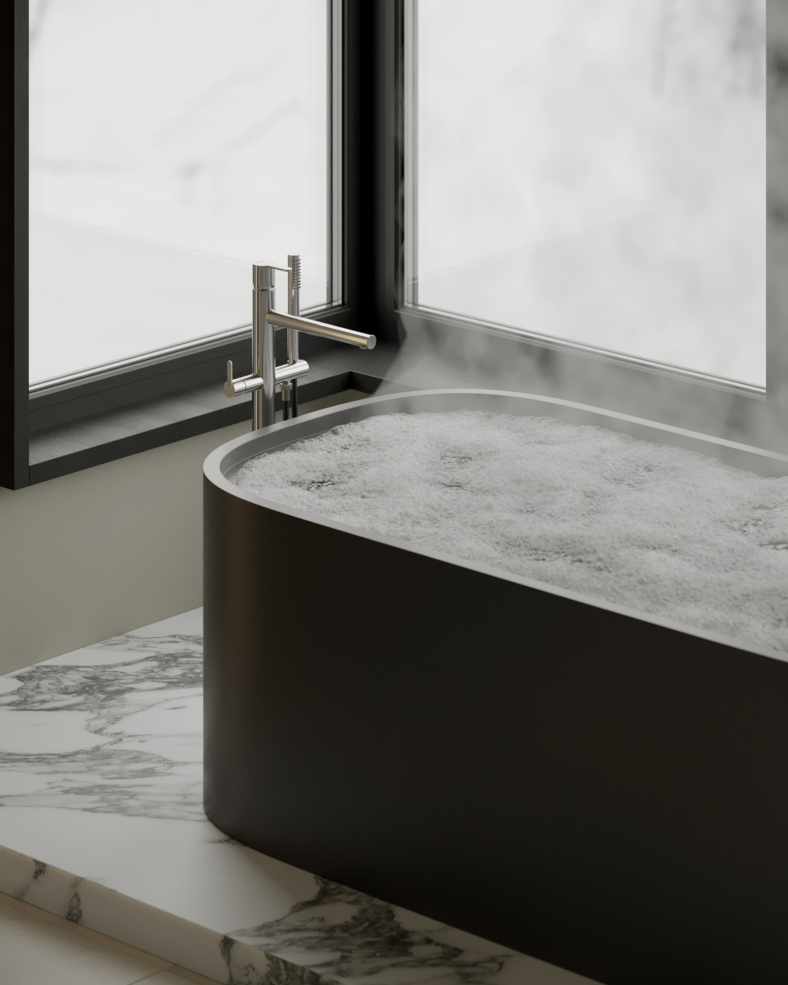 AS [Dark bathroom]. Anastasia Sorochin| 3d Visualization