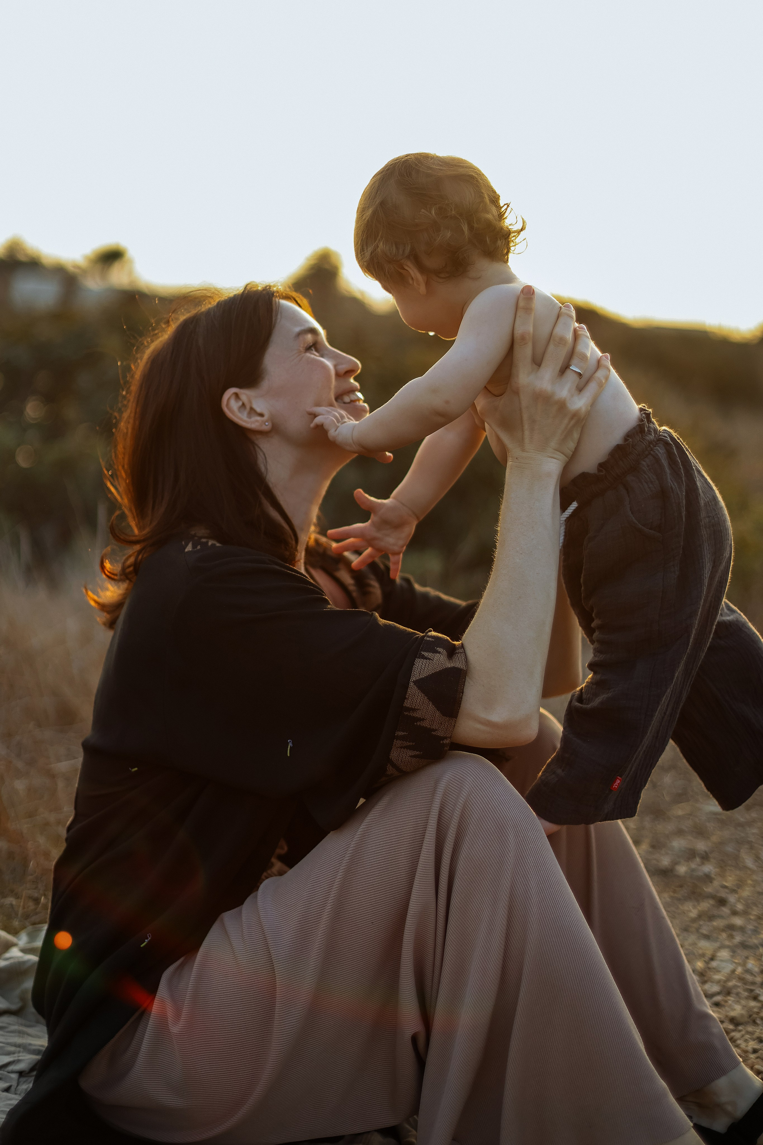 Little curls in Atlit. Family photographer in Israel