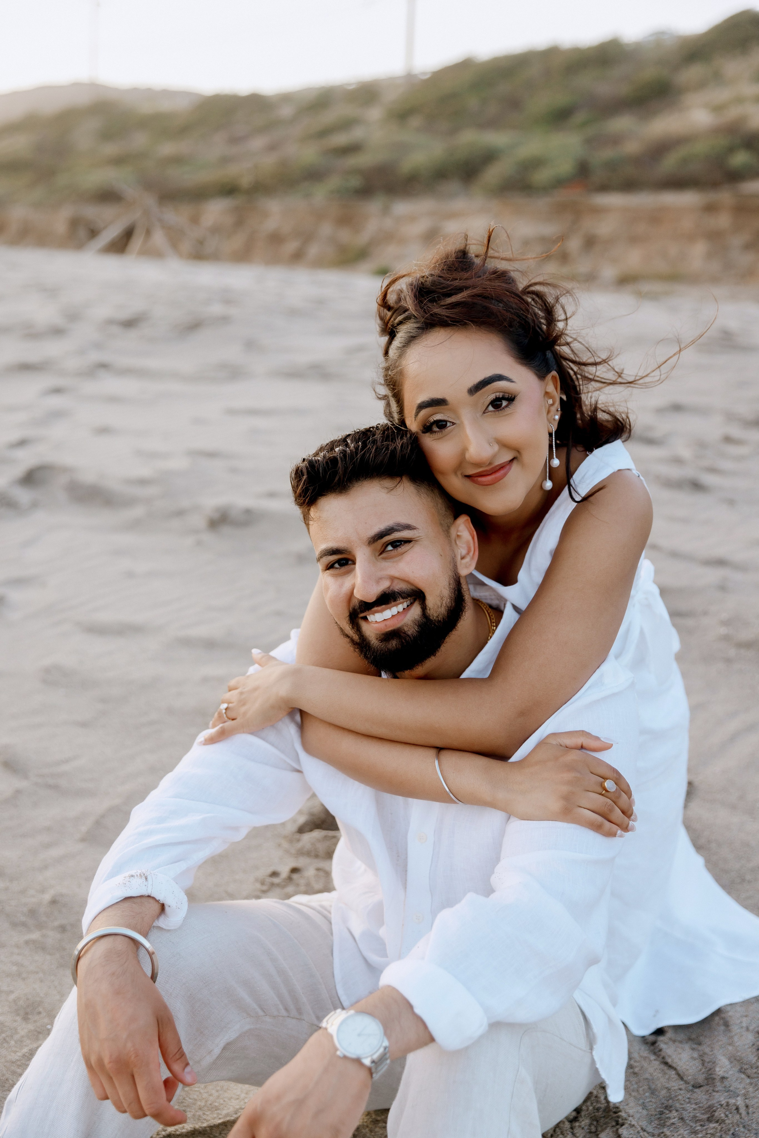 Engagement Photoshoot at Malibu Beach | Taya Frank. Southern California Family and Couple Photographer