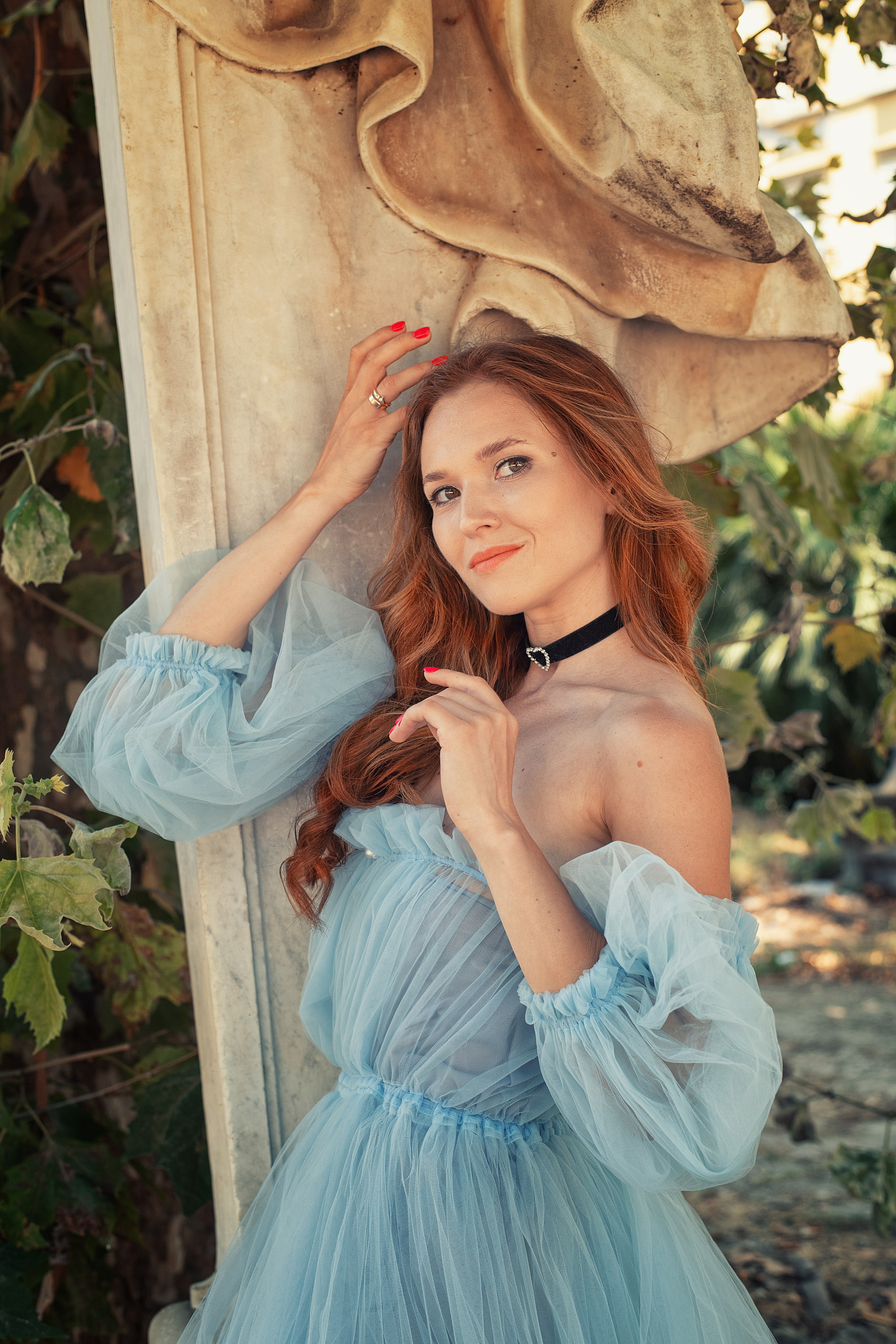 Photoshoot in tulle dresses. Фотограф в Неаполе