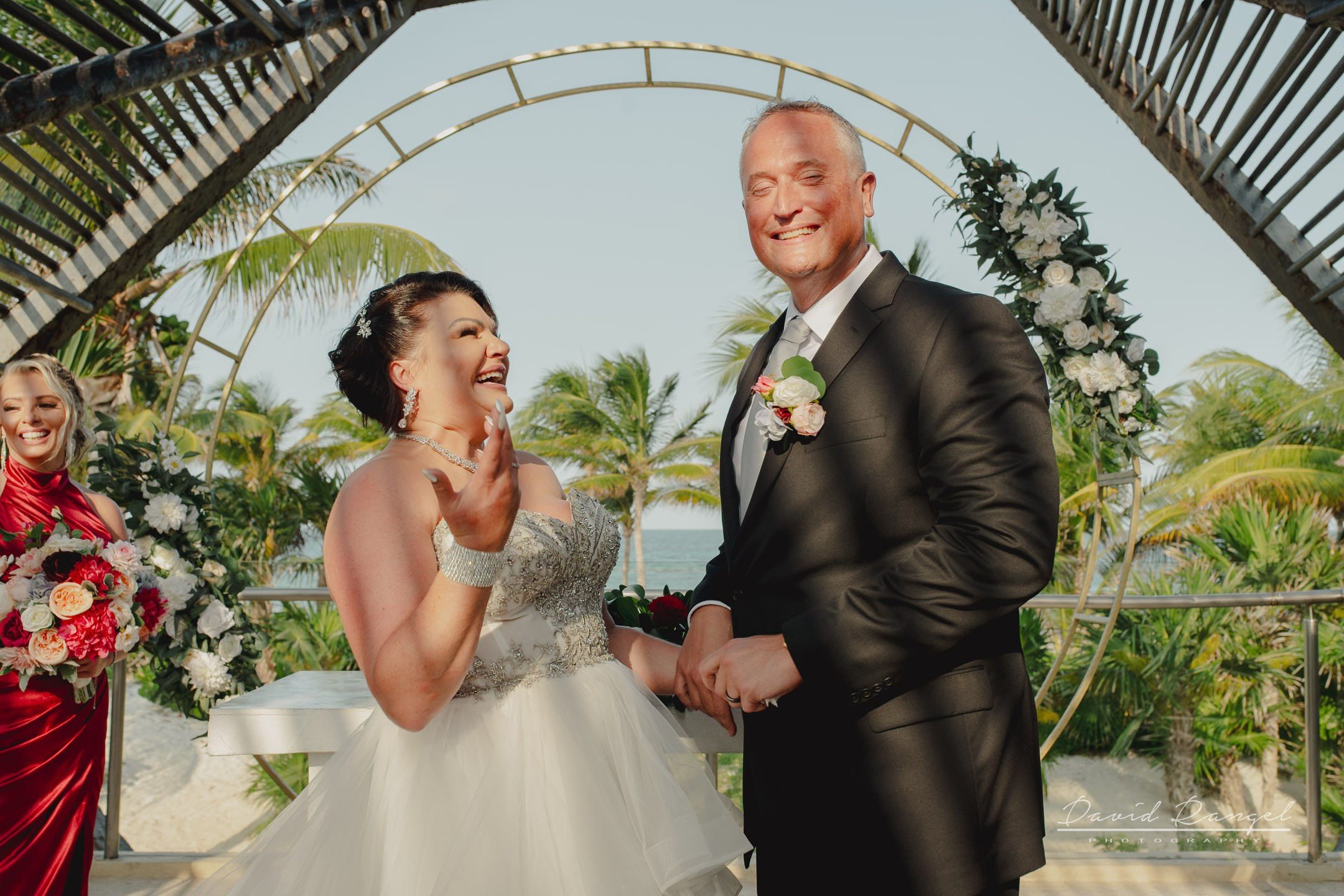 Heather and Benjamin on their destination wedding at Royalton Riviera Cancun. Destination wedding photographer based in Cancun and Riviera Maya with service worldwide