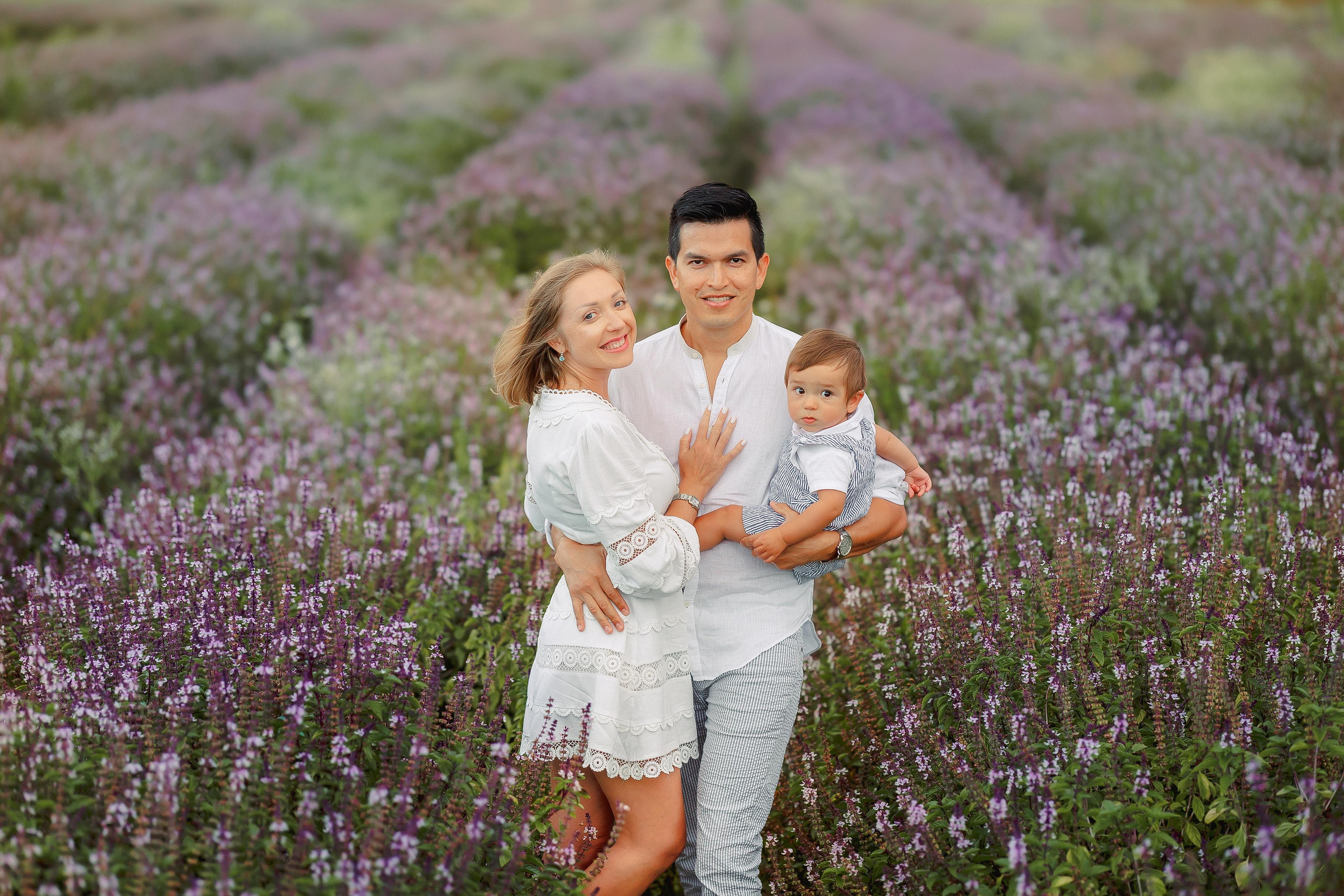 Lavender Family Session. Family and Event photographer in Homestead and Miami areas of Florida